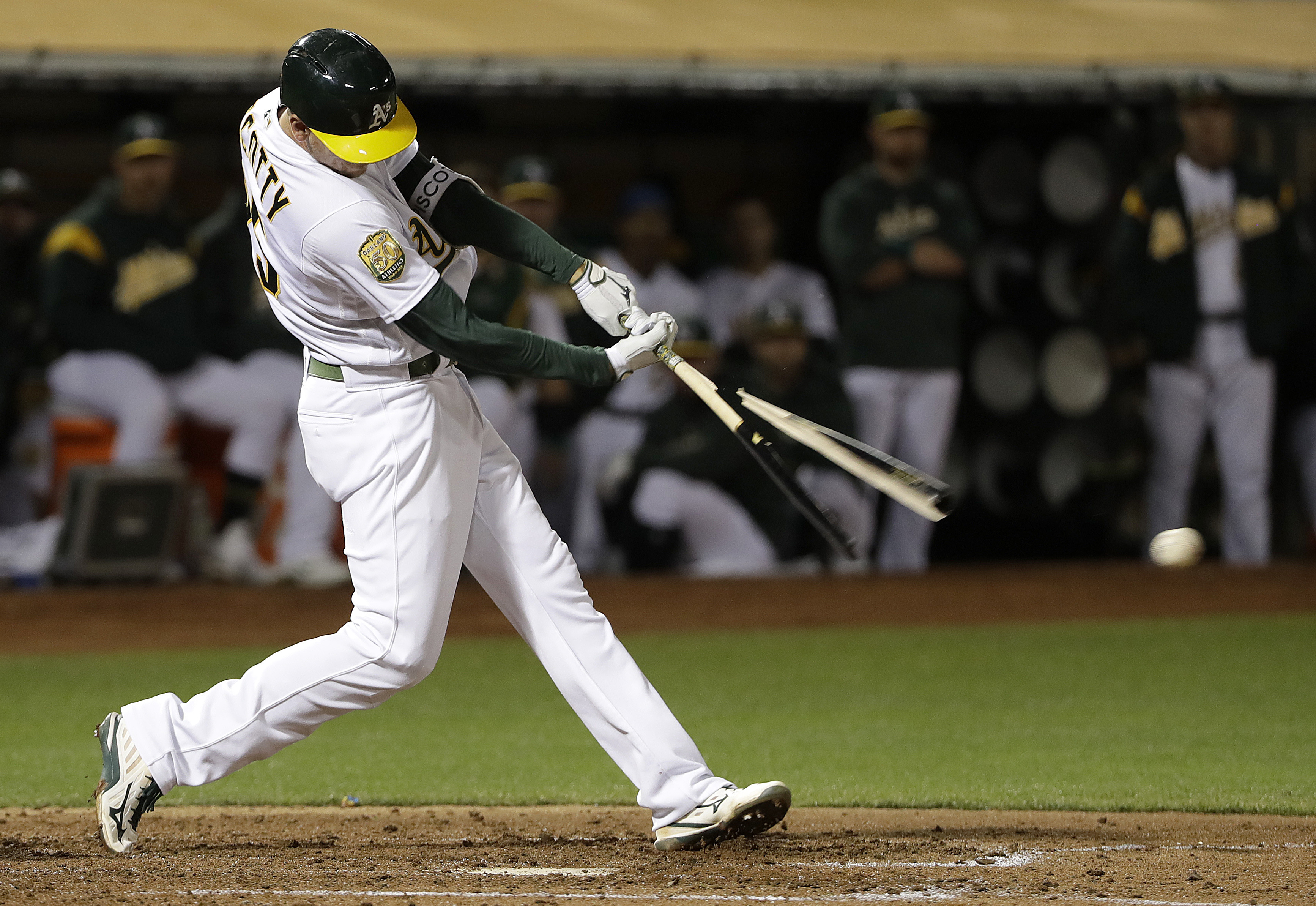 A’s back Fiers with balanced offense, beat Yankees 8-2