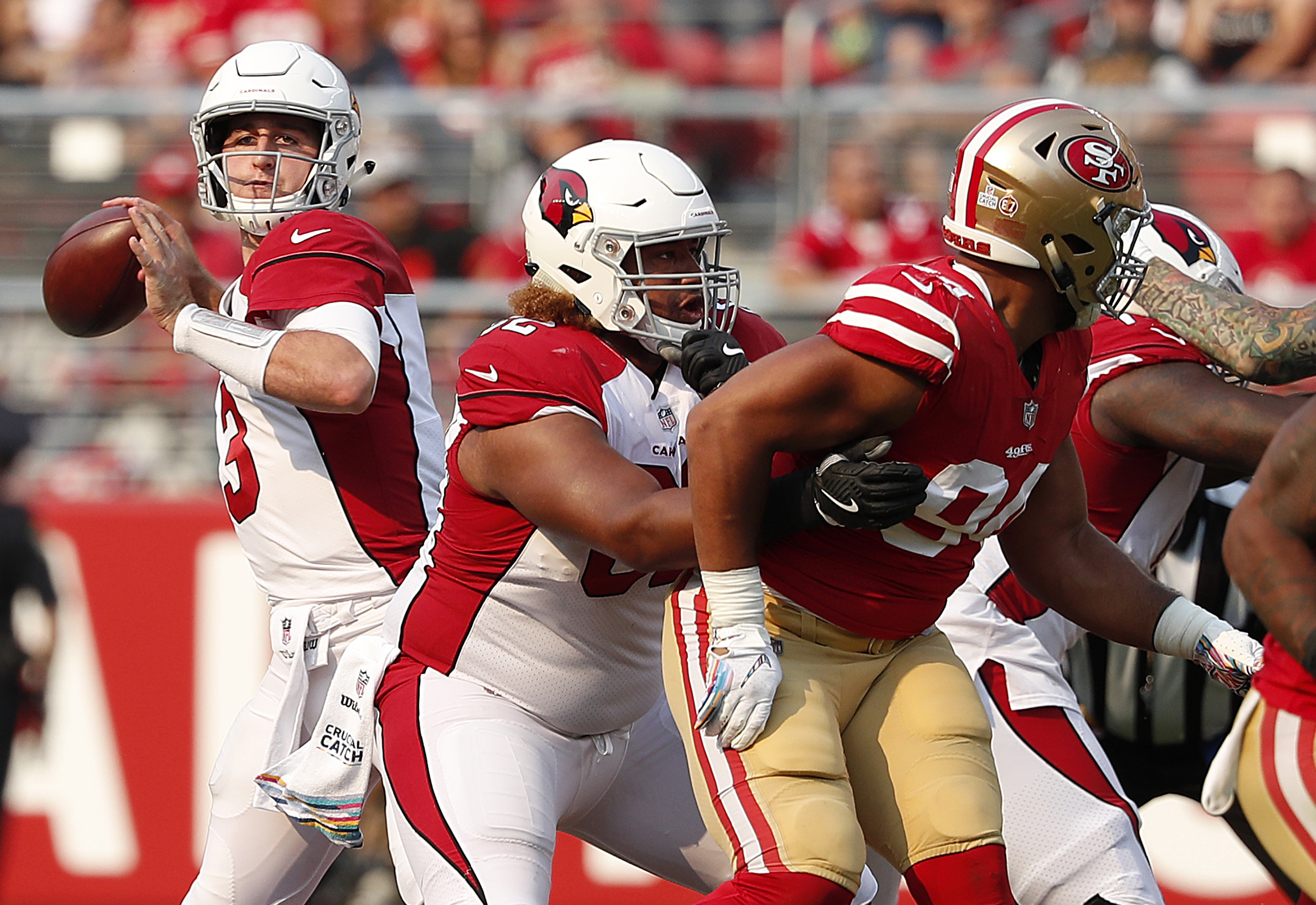 Cardinals beat 49ers 28-18 for 1st win of season
