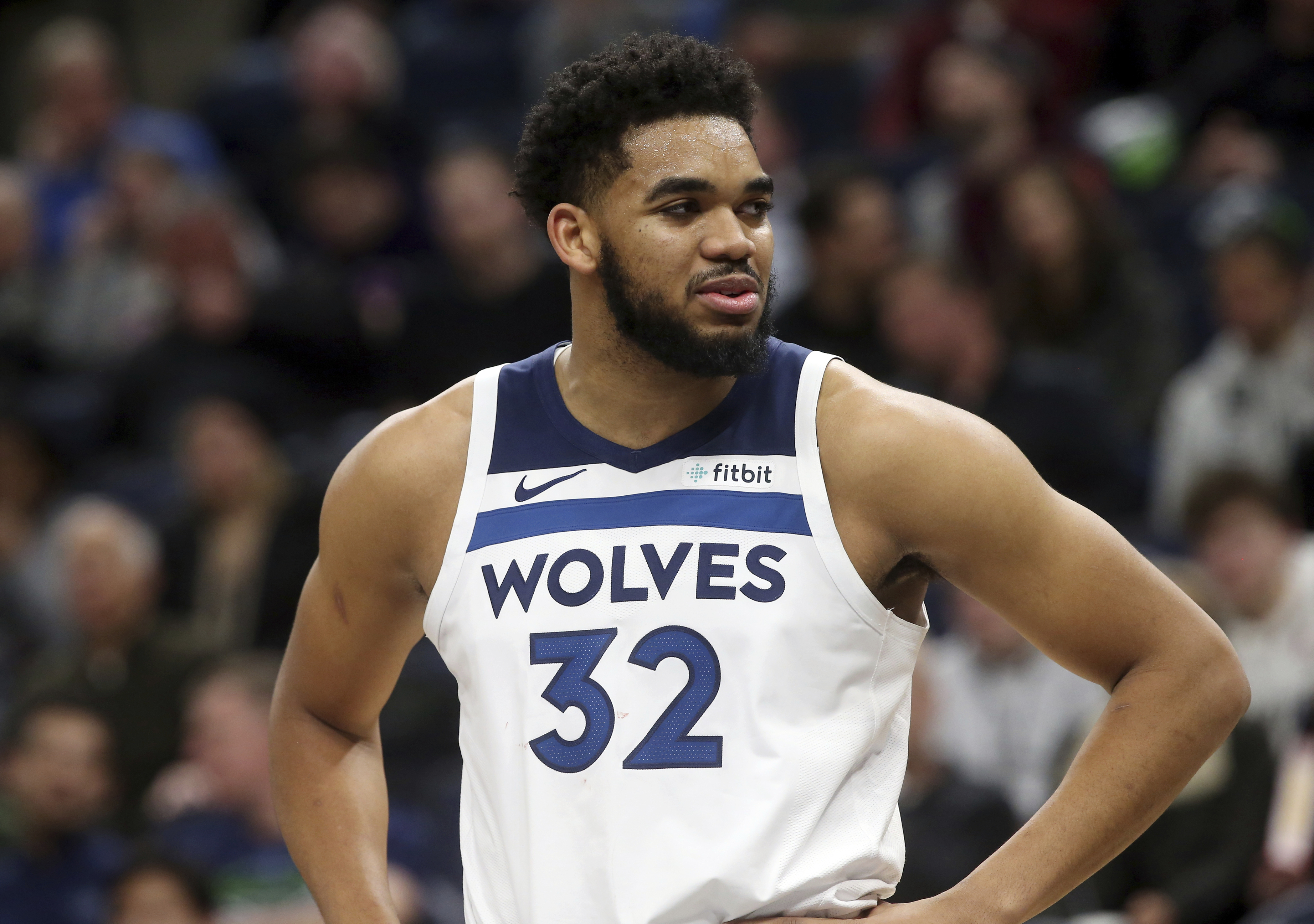 Towns returns to Wolves lineup after harrowing highway crash