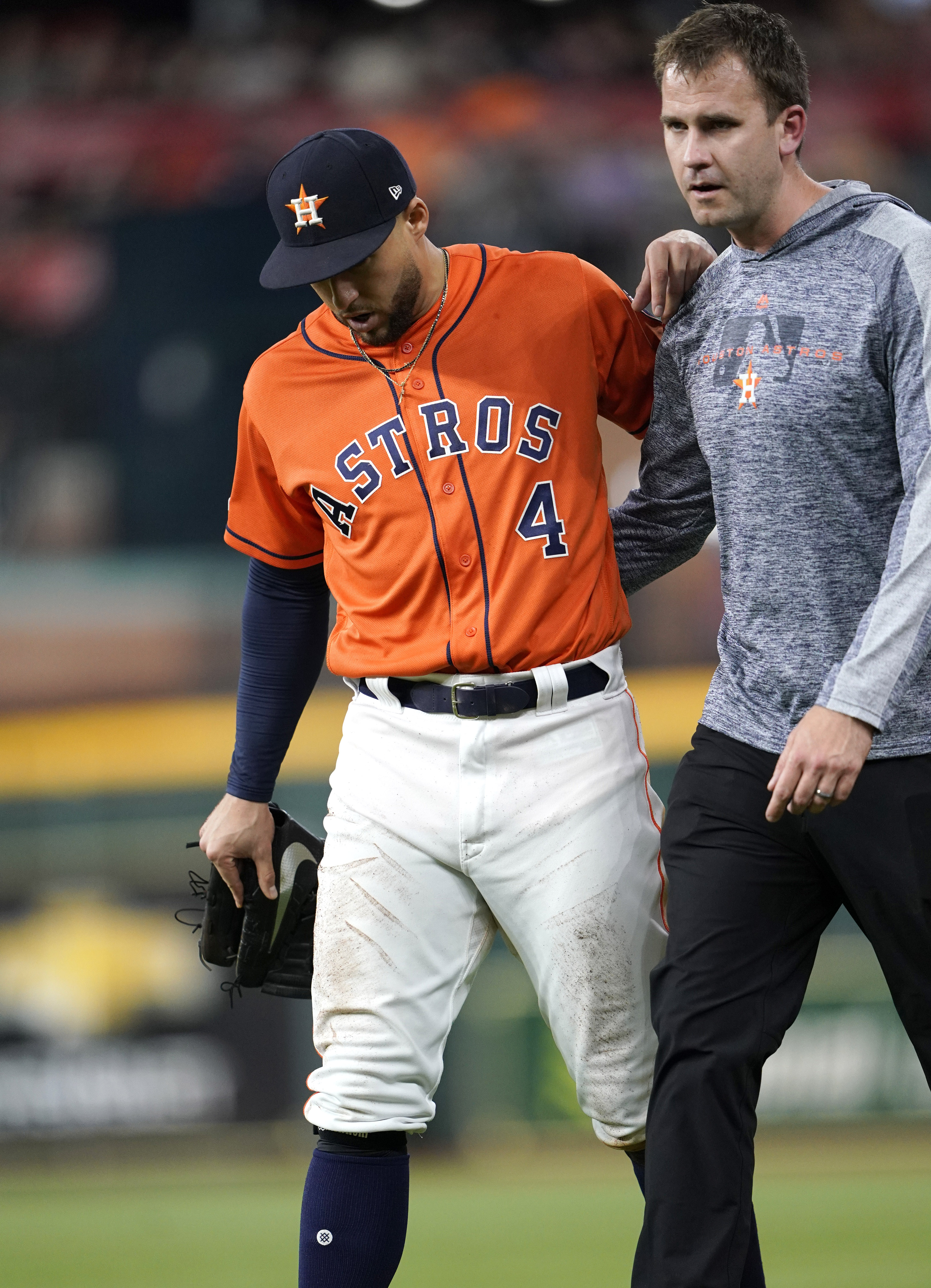 Springer placed on 10-day IL with left hamstring injury