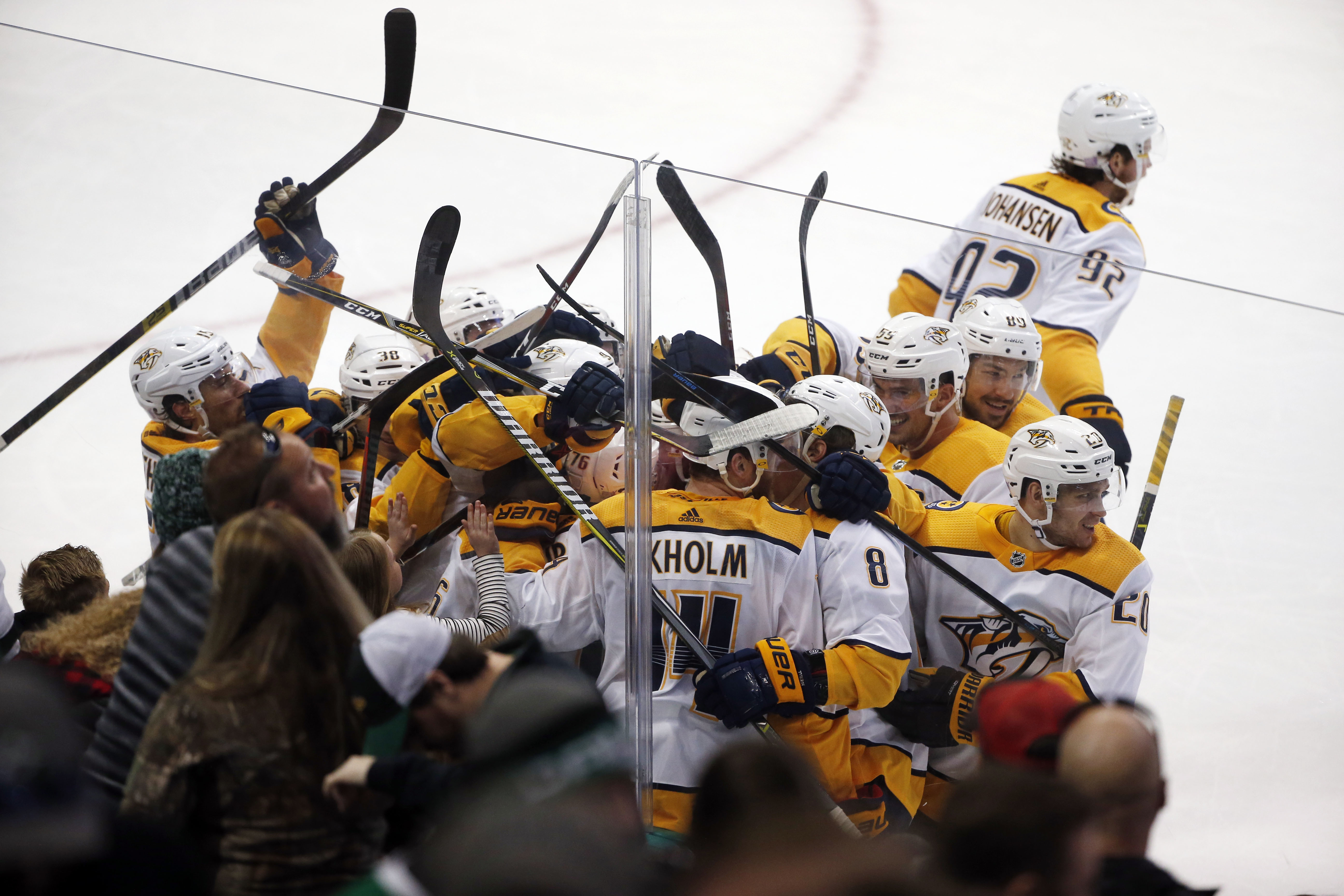 Ekholm scores in OT, Predators rally to beat Stars 5-4