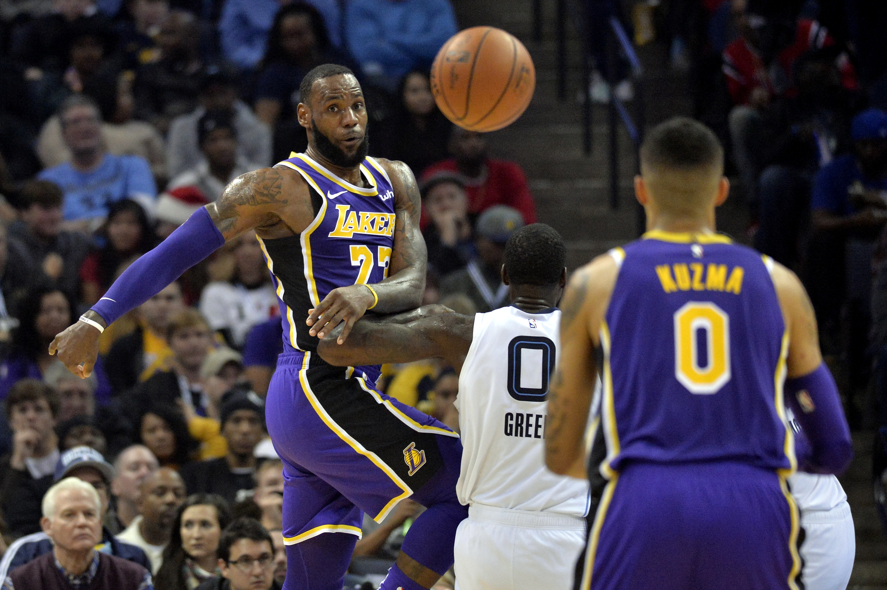 LeBron, Kuzma lead Lakers to easy win over Grizzlies