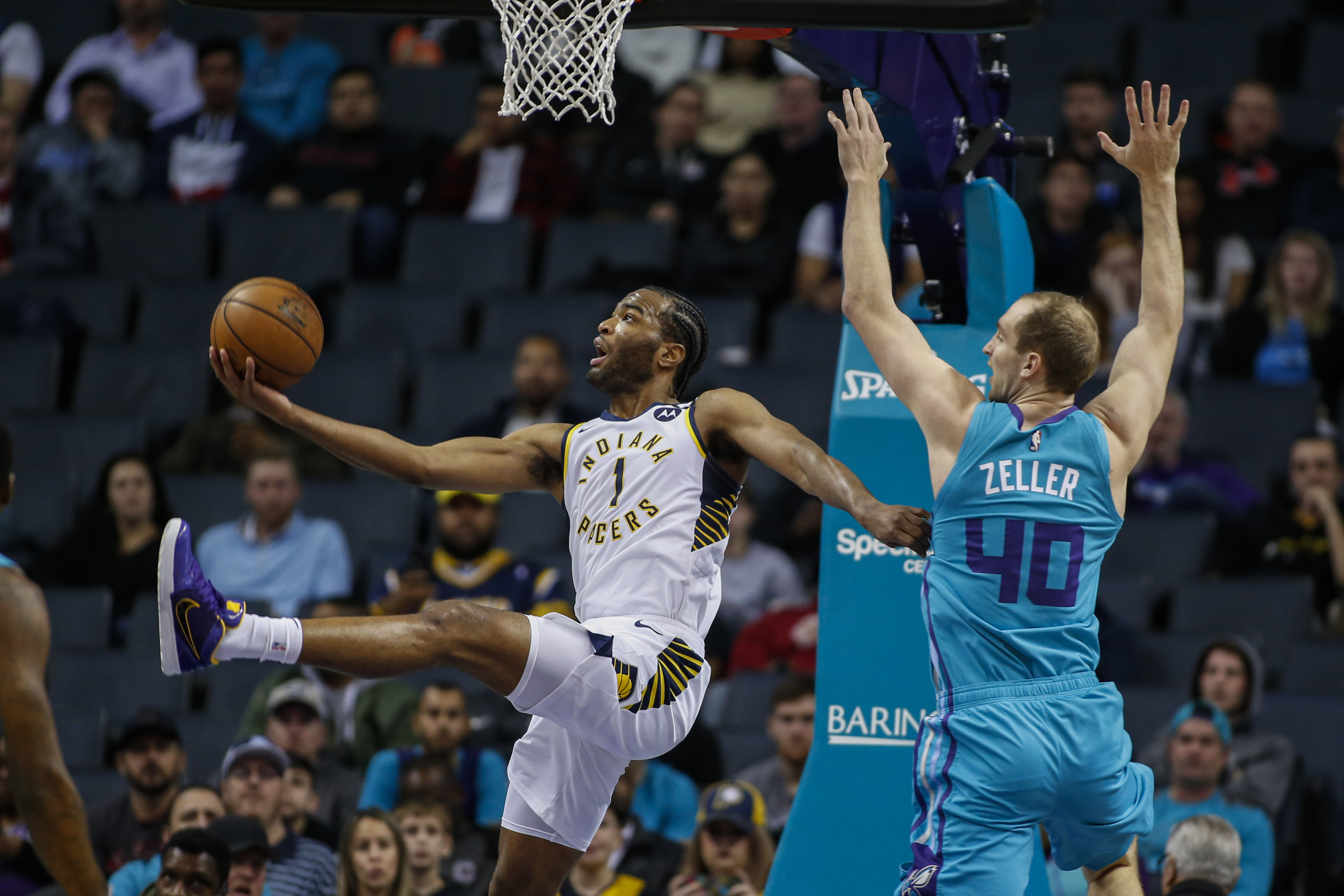 Warren scores 36 to lead Pacers past Hornets 115-104