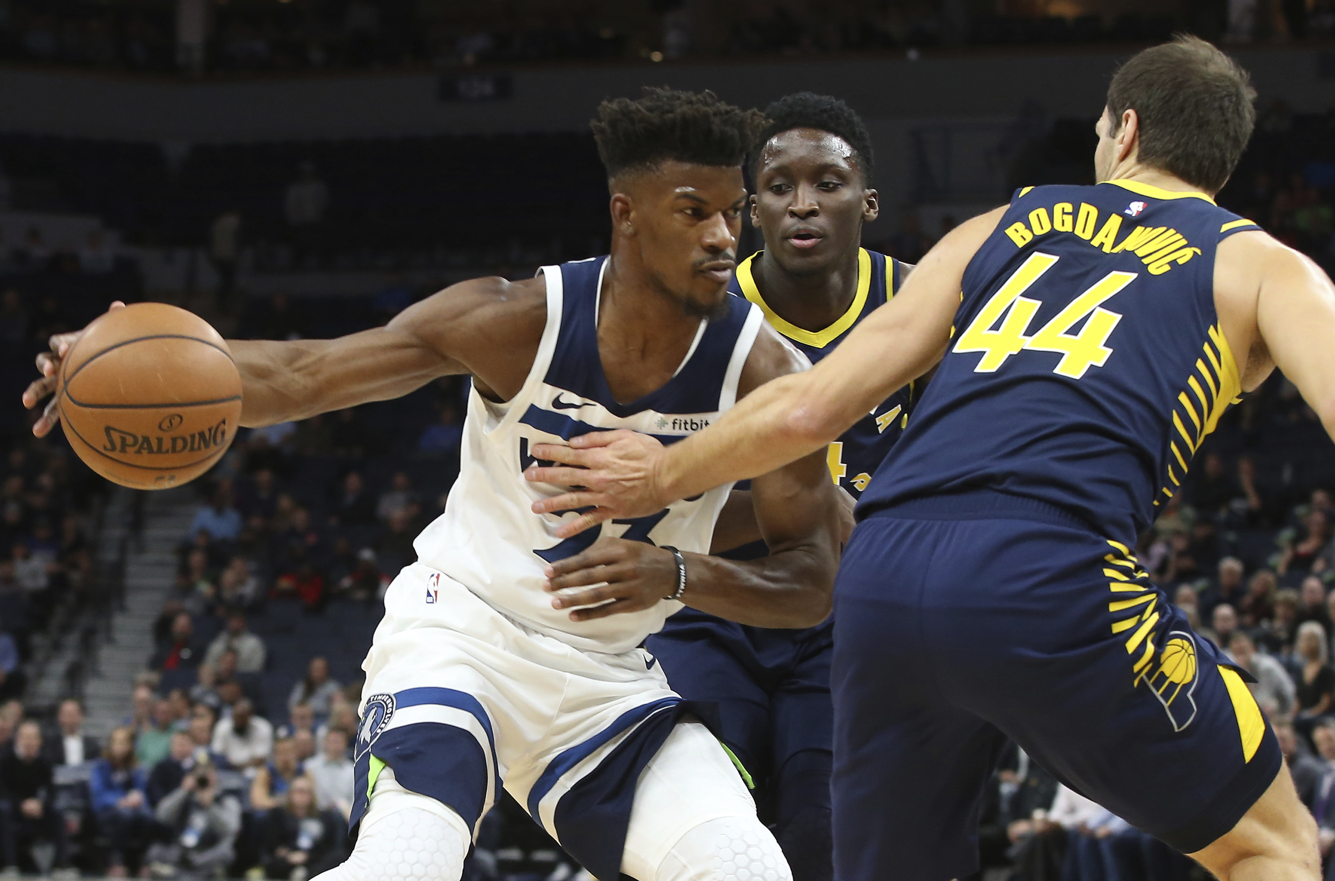 Wolves clamp down on defense in 101-91 win over Pacers