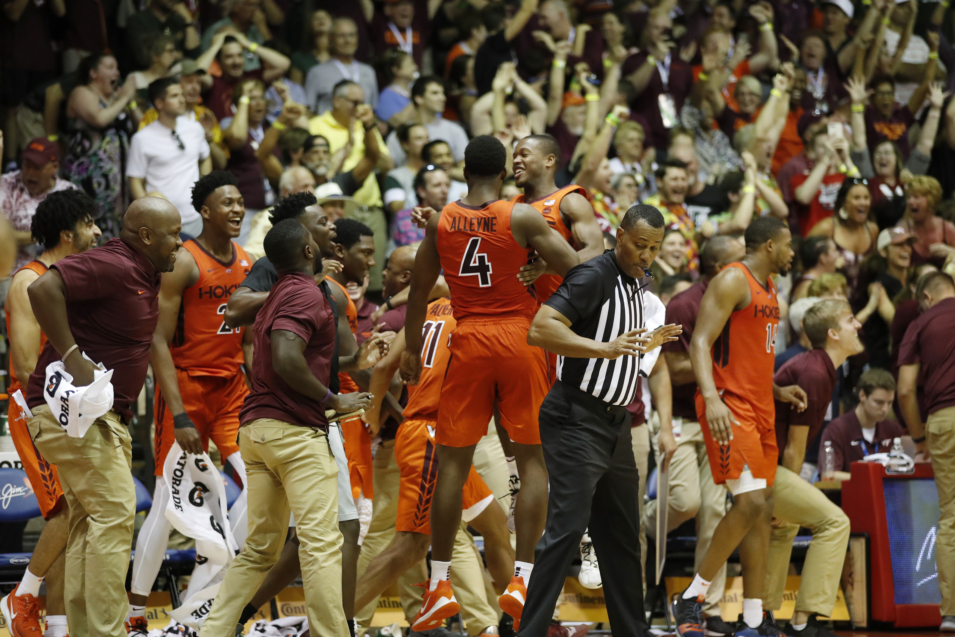 Virginia Tech upends No. 3 Michigan State in Maui