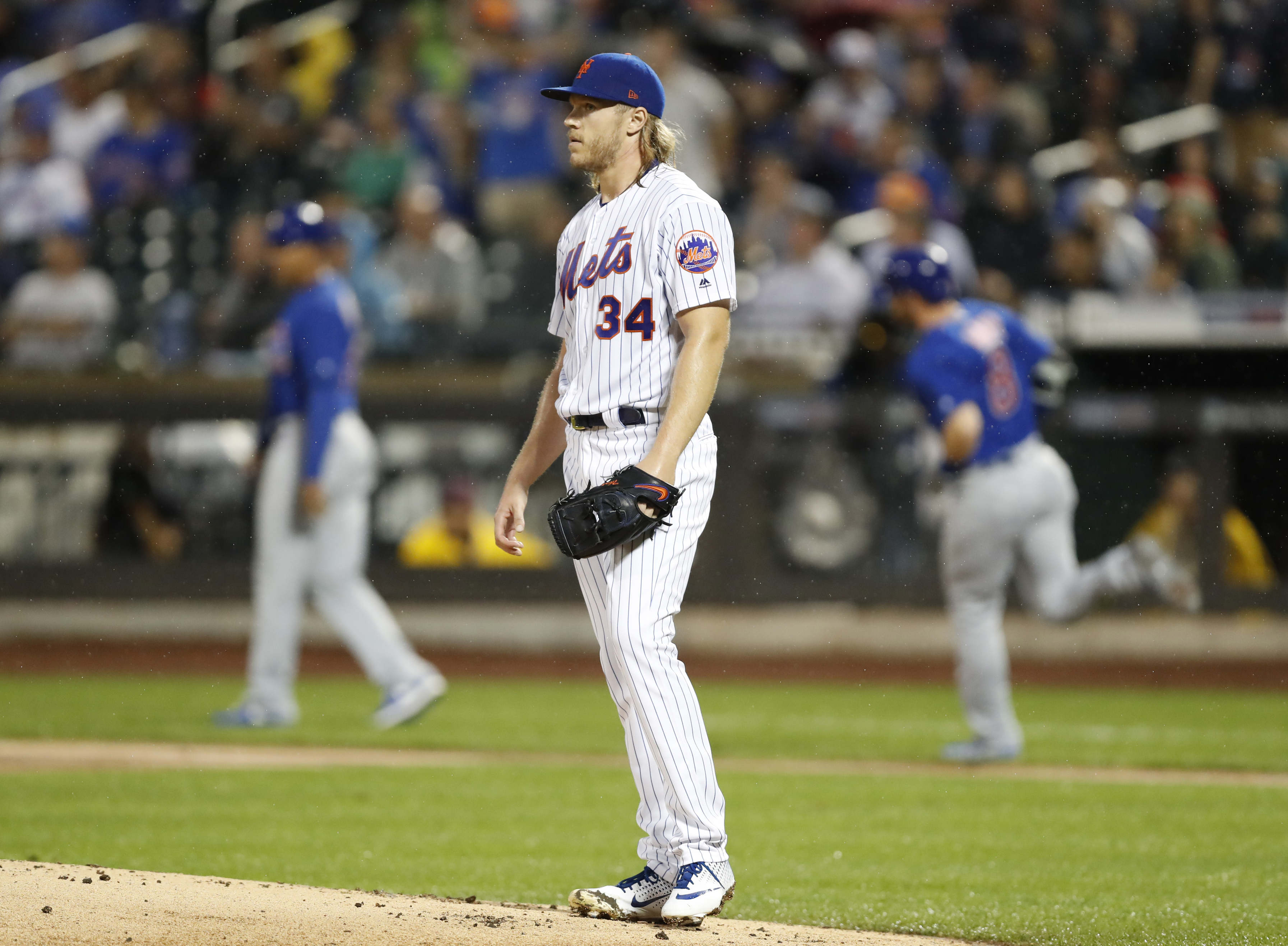 Cubs hammer Syndergaard, Kimbrel escapes in 10-7 win vs Mets