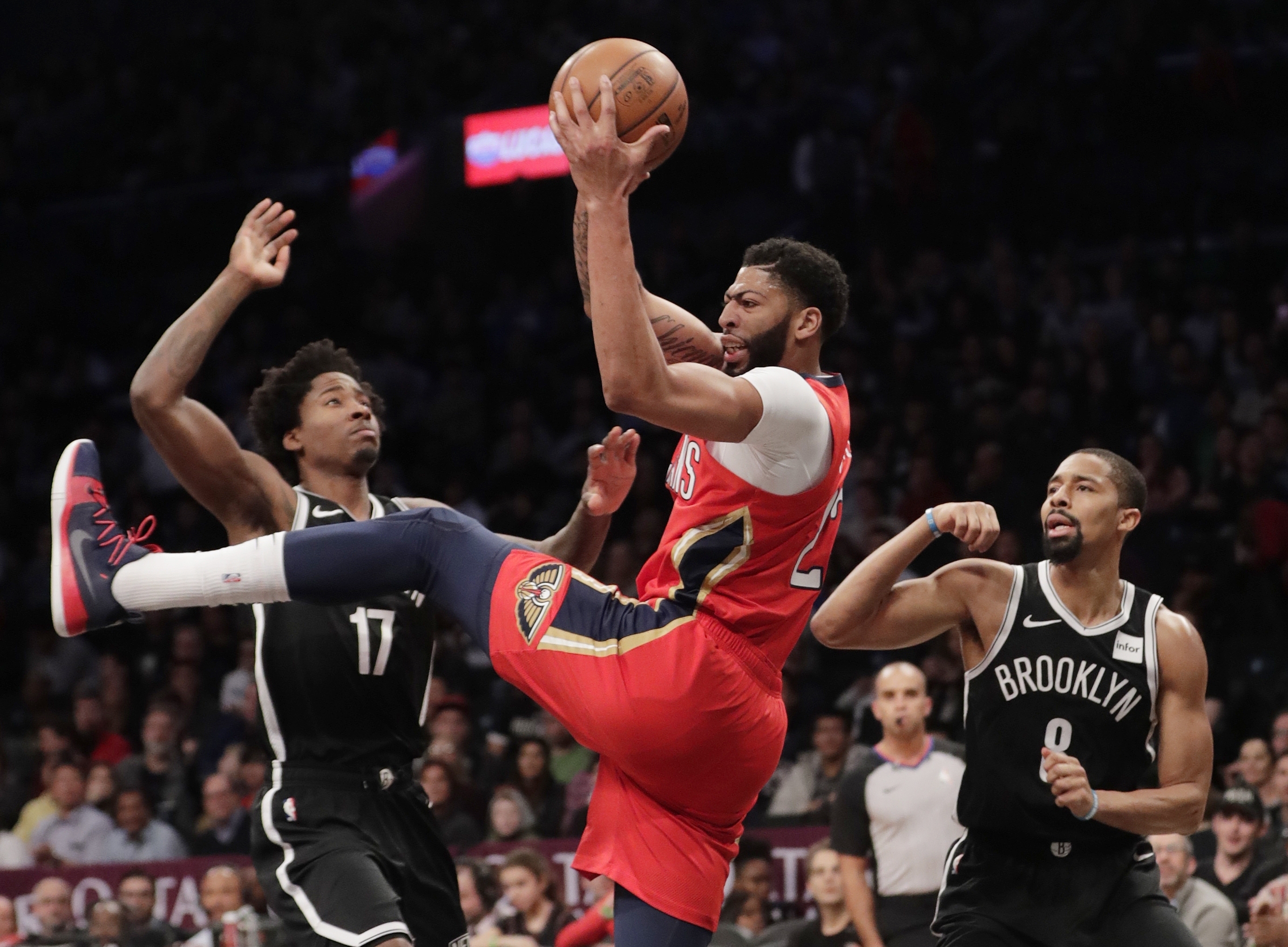 Nets hold off Anthony Davis, Pelicans, 126-121