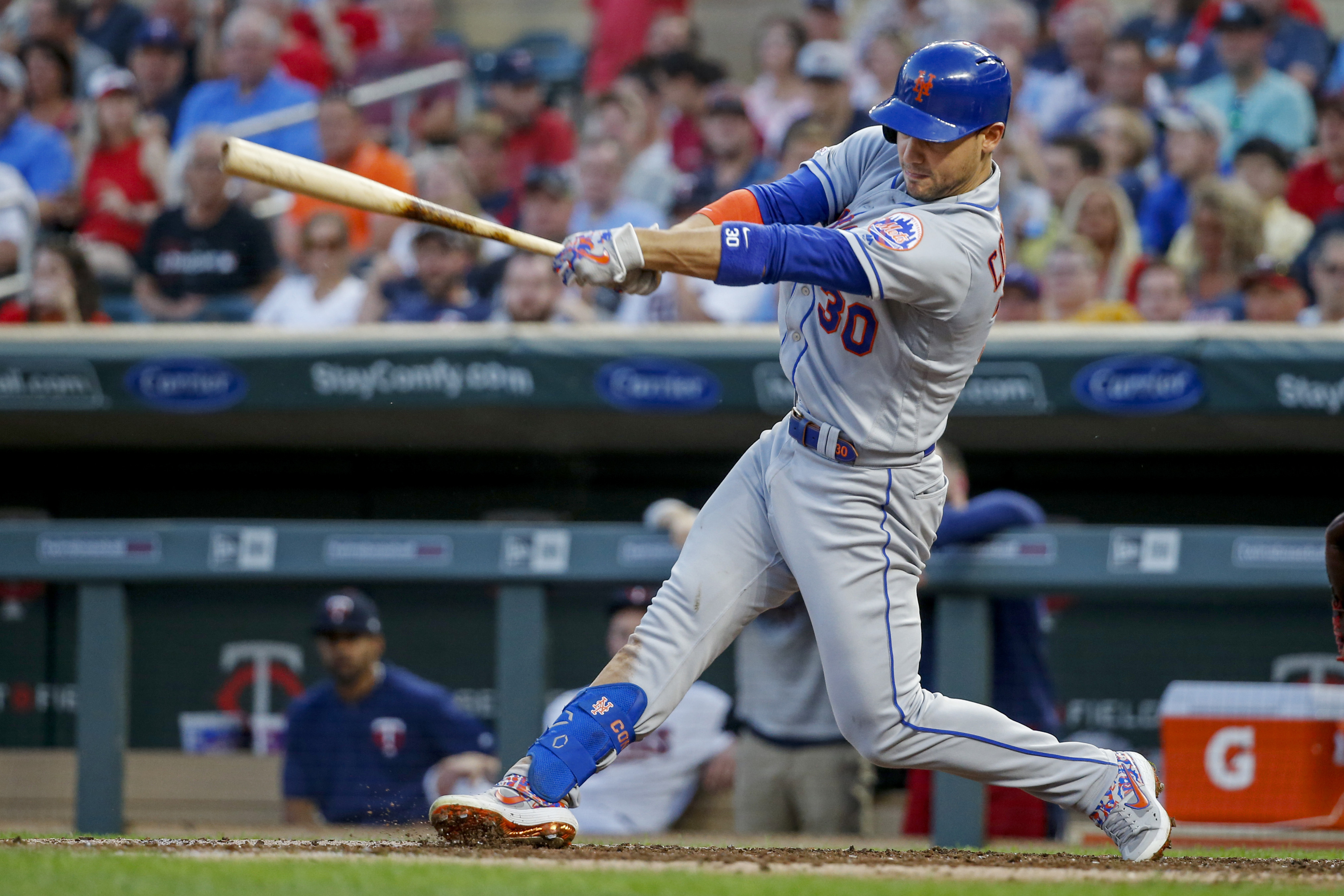 Conforto, Mets beat Twins 3-2 after surviving tense 9th