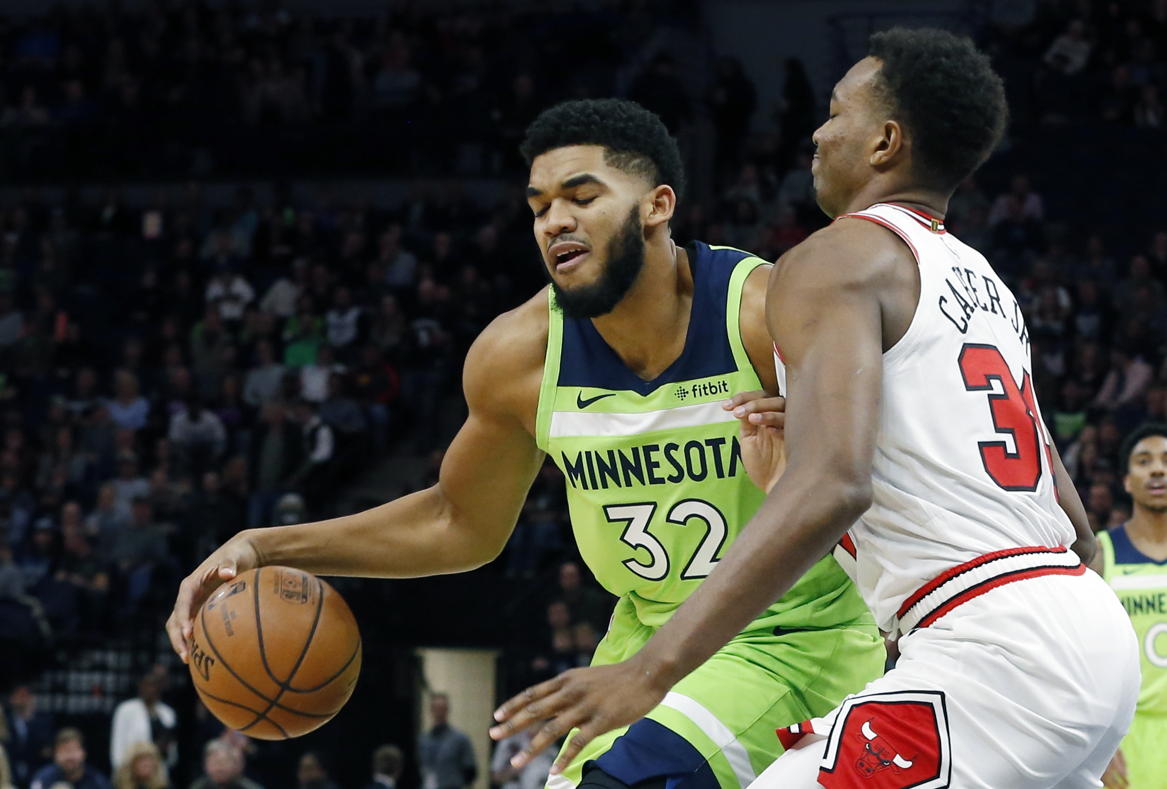 Towns’ 35 points, 22 boards lead Wolves over Bulls, 111-96