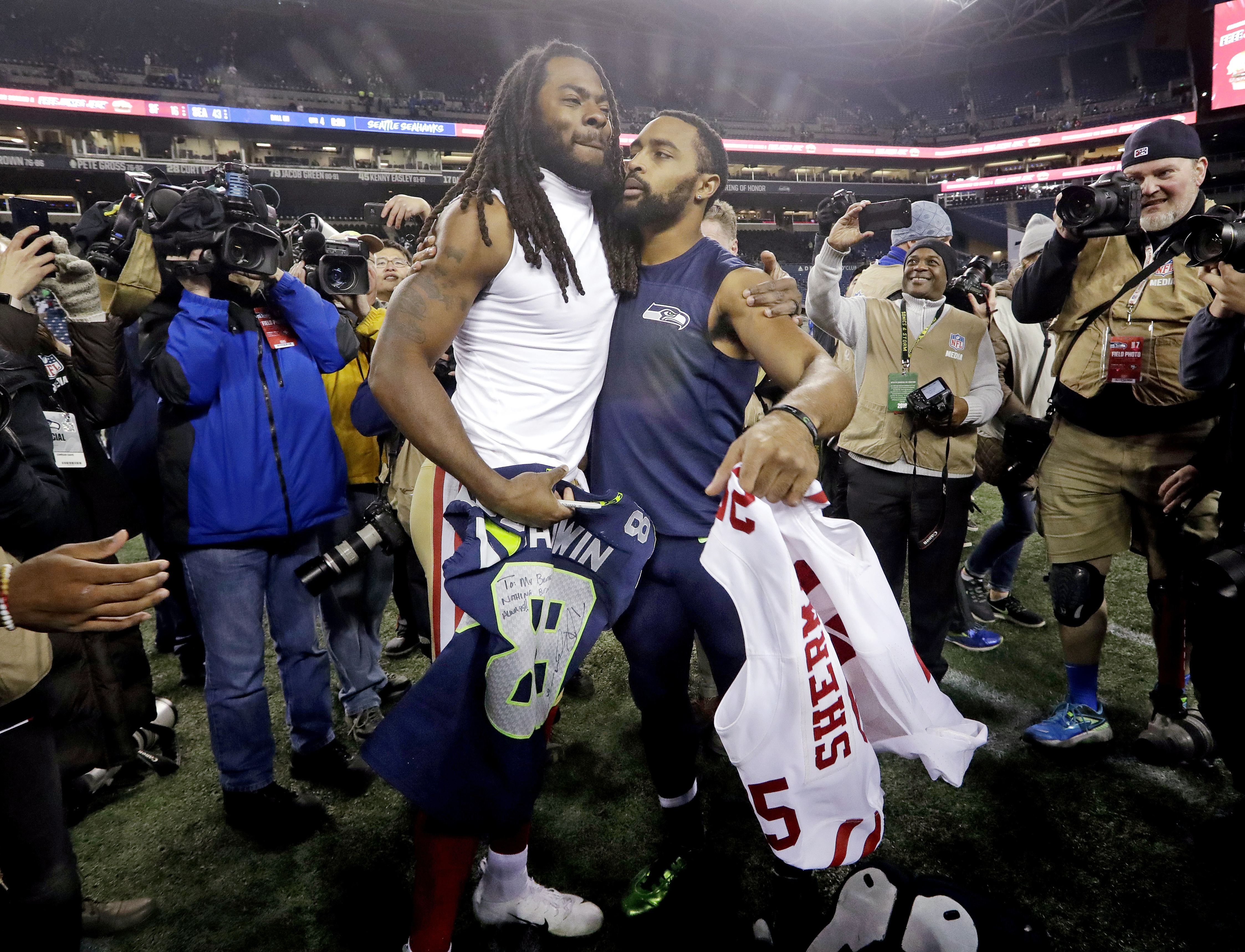 Sherman's return to Seattle mostly uneventful in 49ers loss