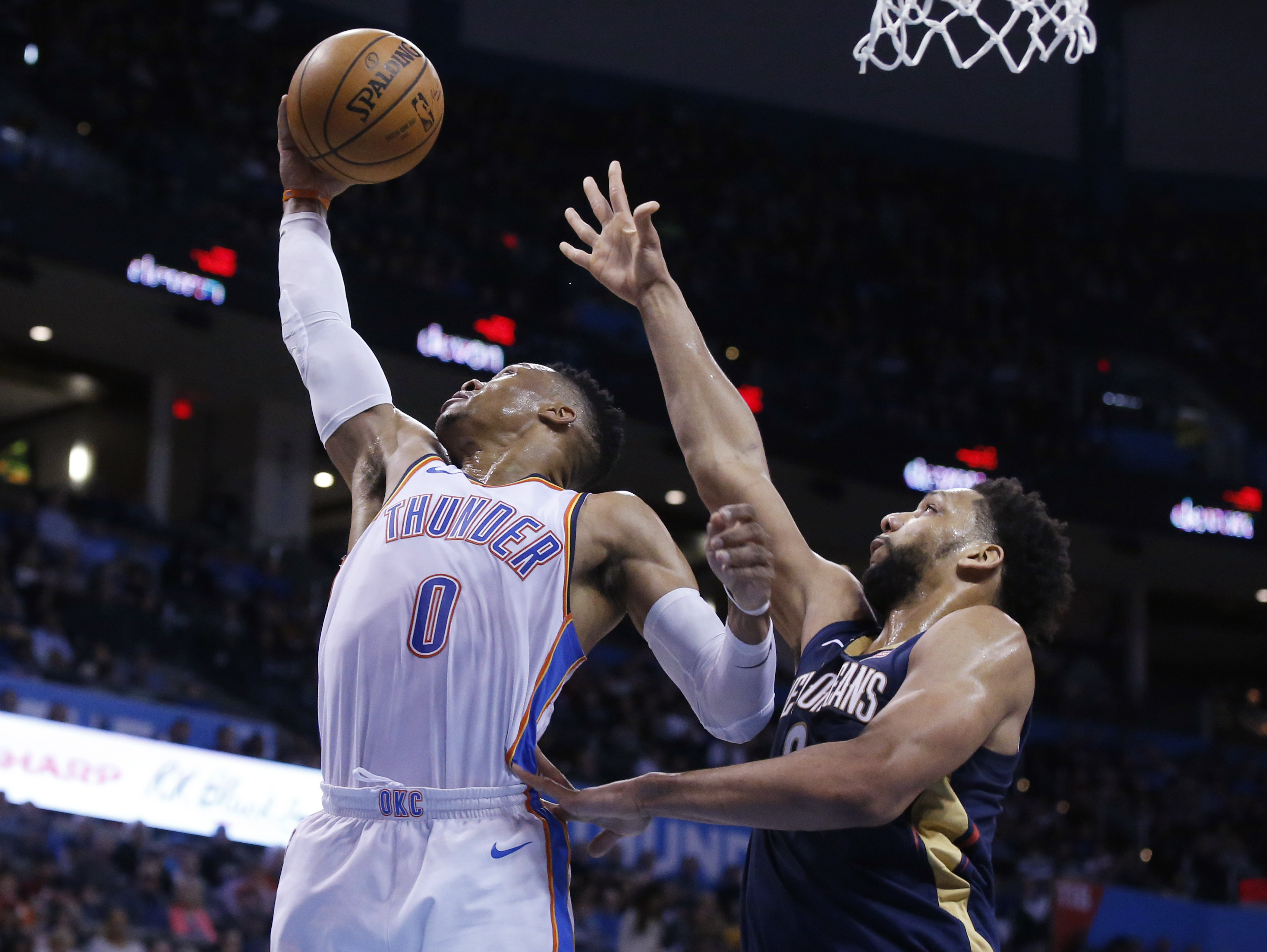 Westbrook’s 15th triple-double leads Thunder past Pelicans