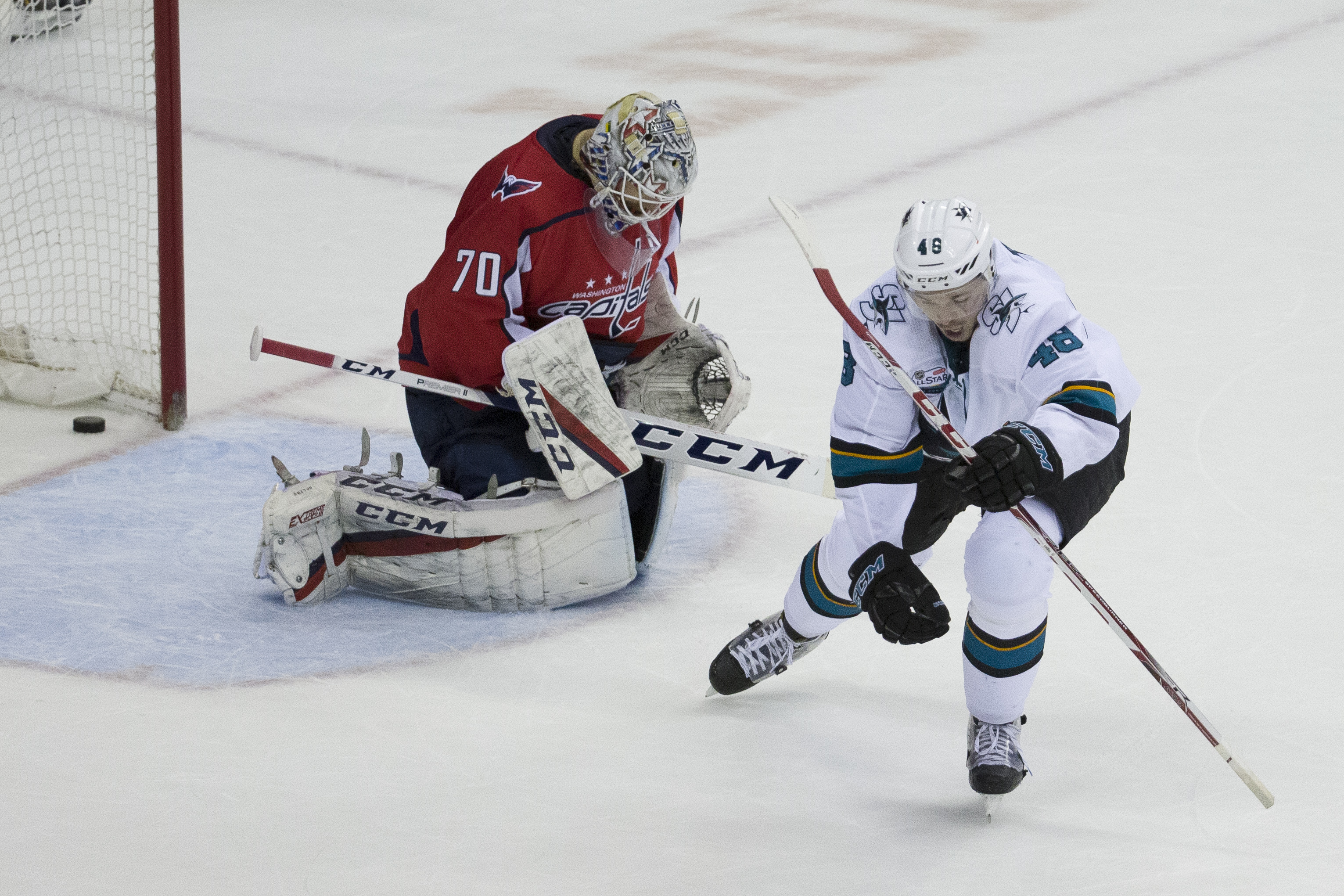 Hat tricks for Hertl, Ovechkin as Sharks beat Caps 7-6 in OT