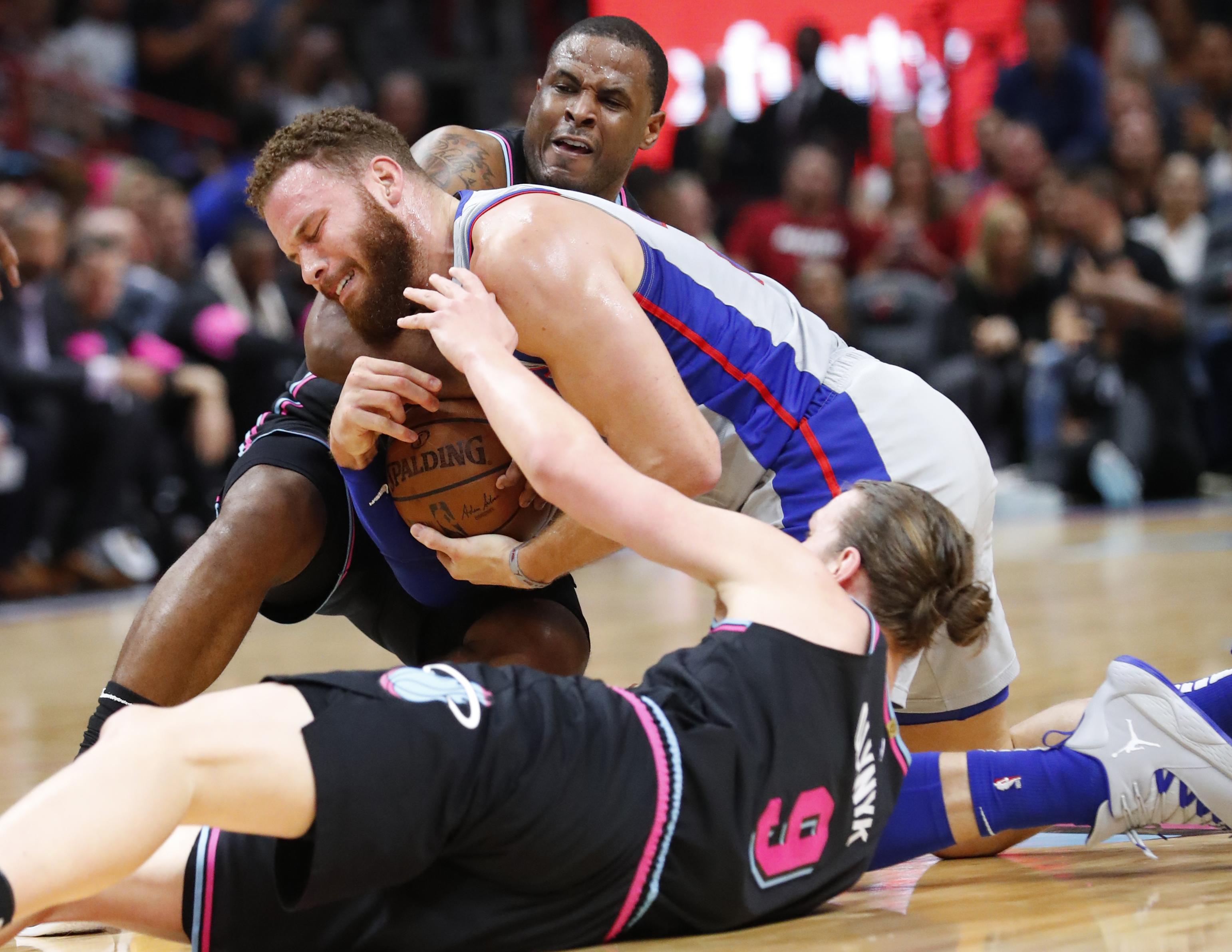 Pistons reach 7th in East, top reeling Heat 119-96