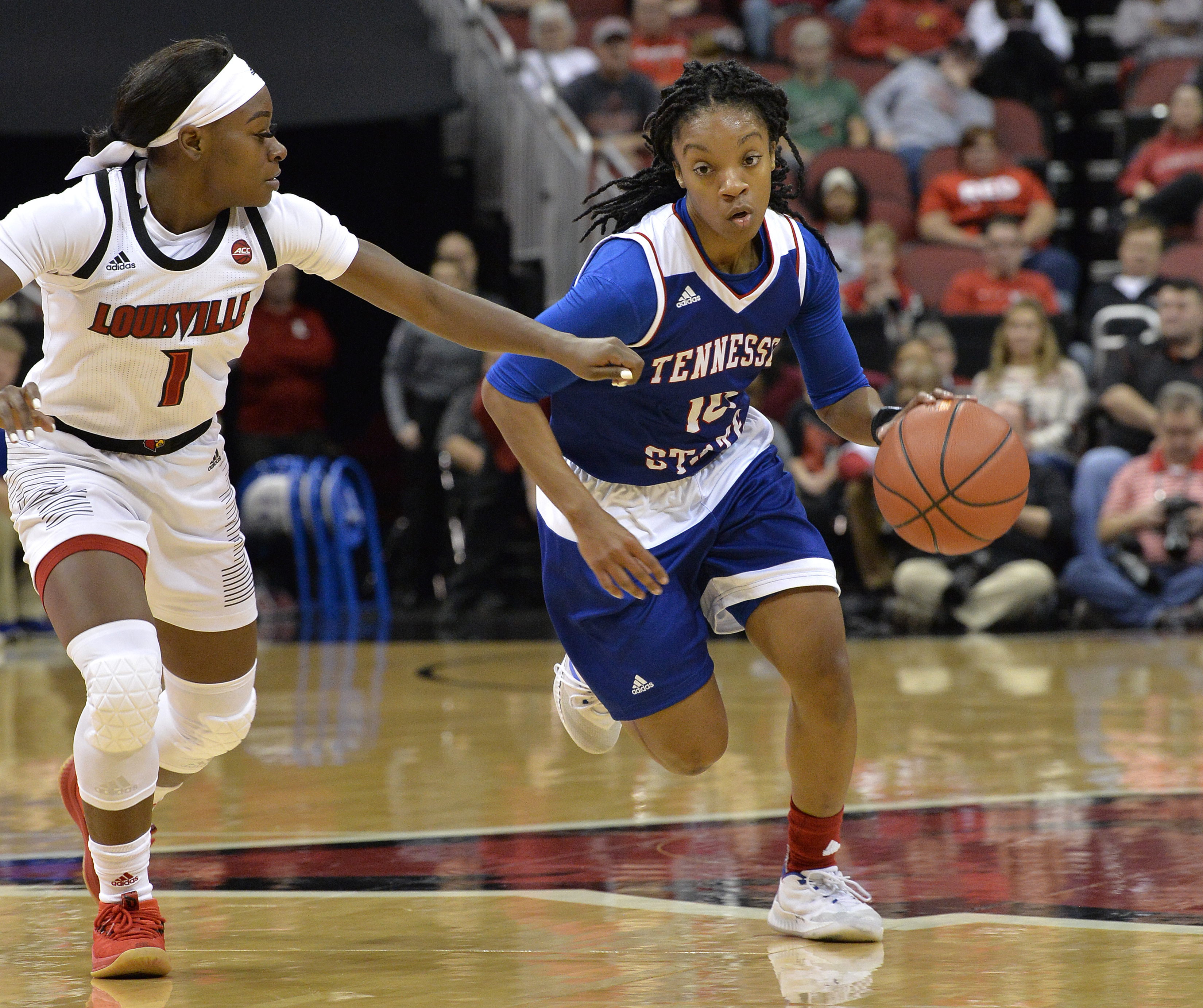 No. 5 Louisville women blow out Tennessee State 107-52
