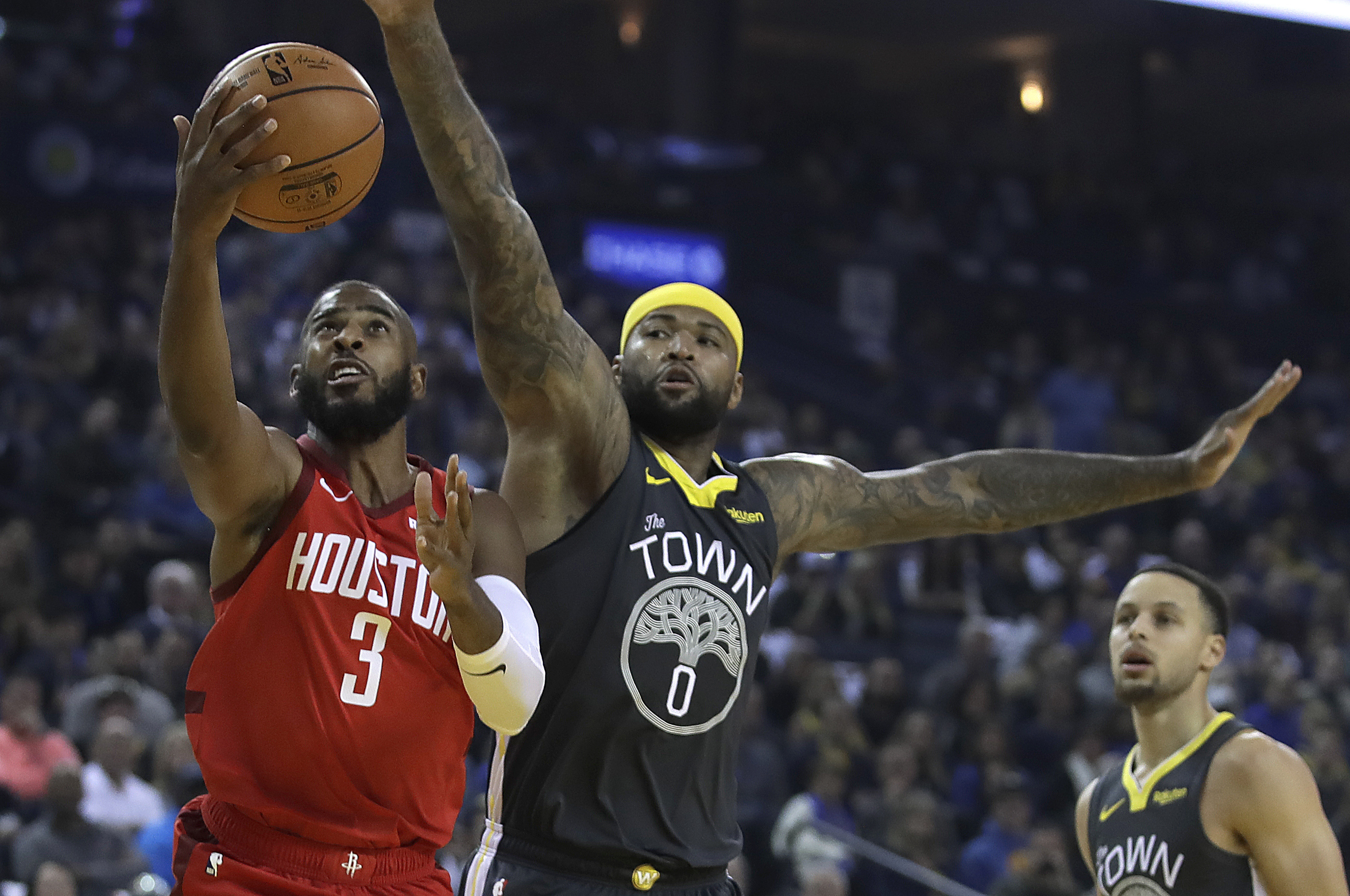 Without ill James Harden, Rockets hold off Warriors 118-112