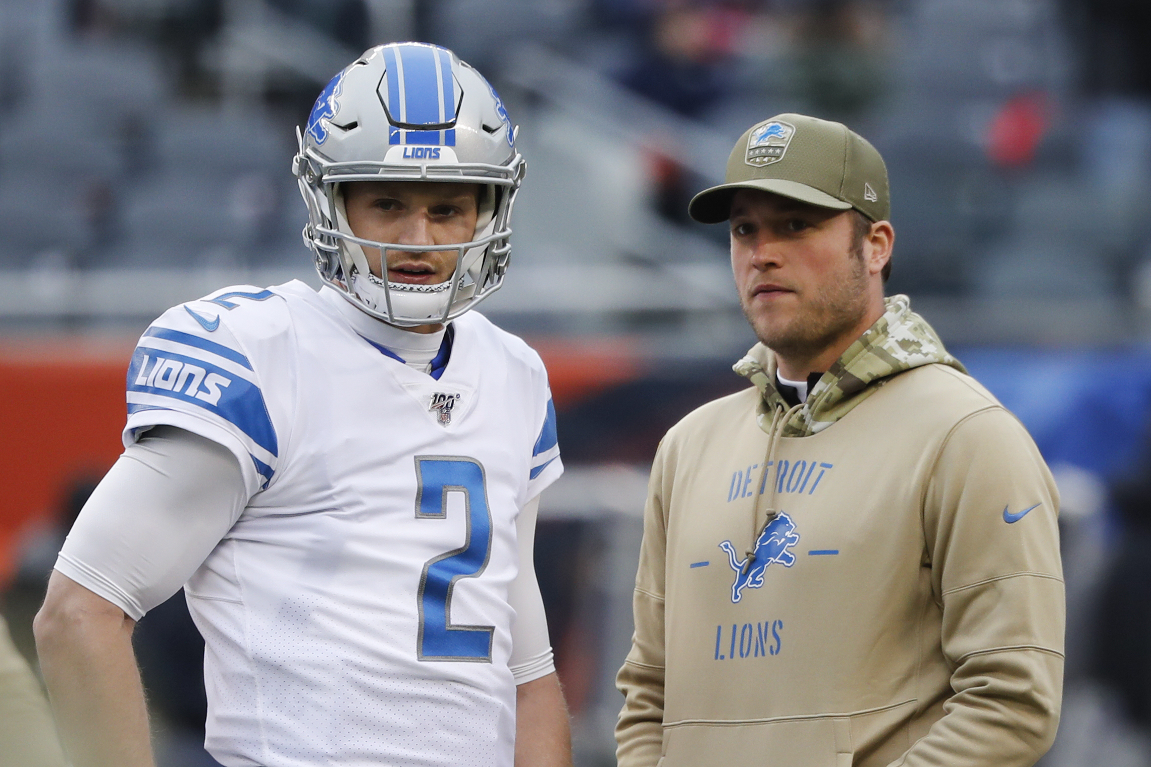 Stafford sits as Lions lose 20-13 to Bears