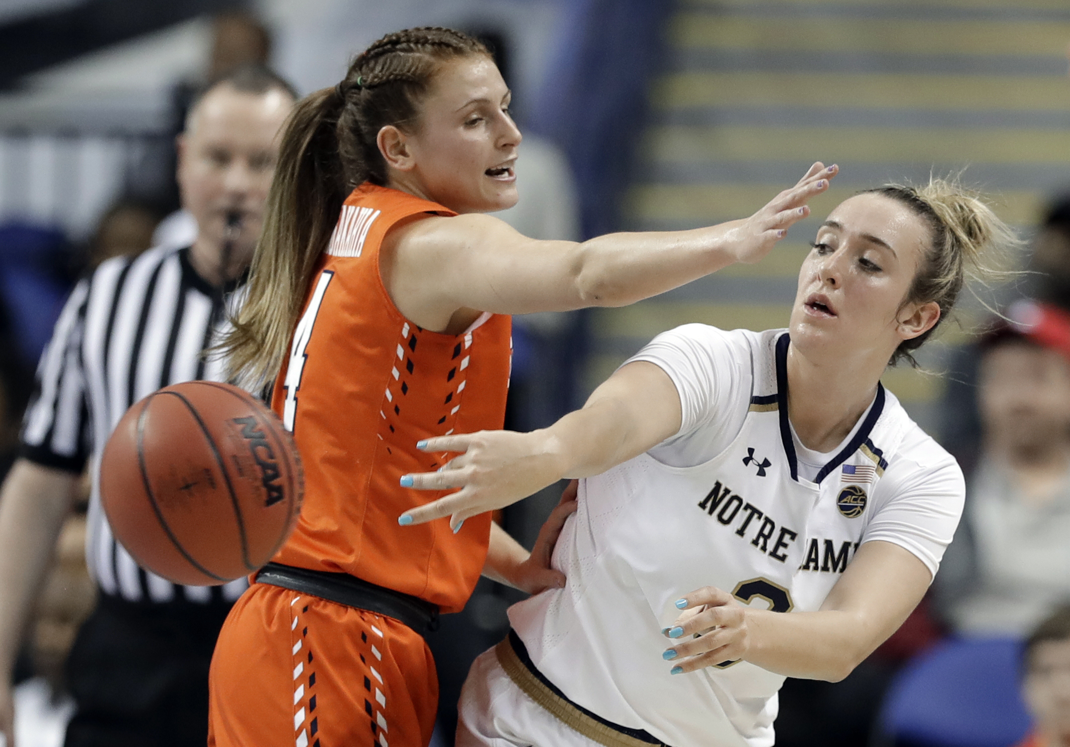 No. 4 Irish beat No. 18 Orange 91-66 to reach ACC final