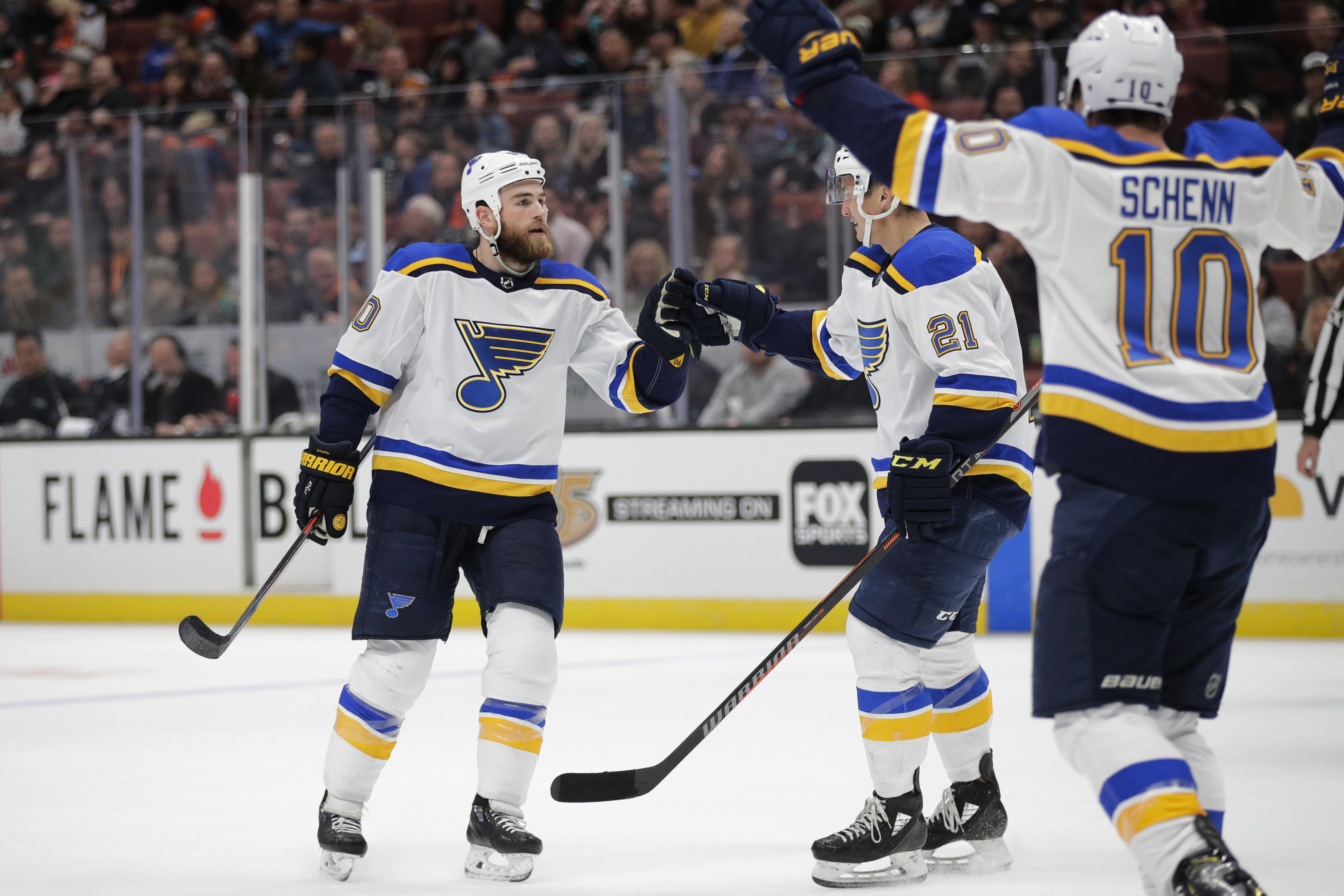 Thomas, Pietrangelo score late in 3rd, Blues beat Ducks 5-4