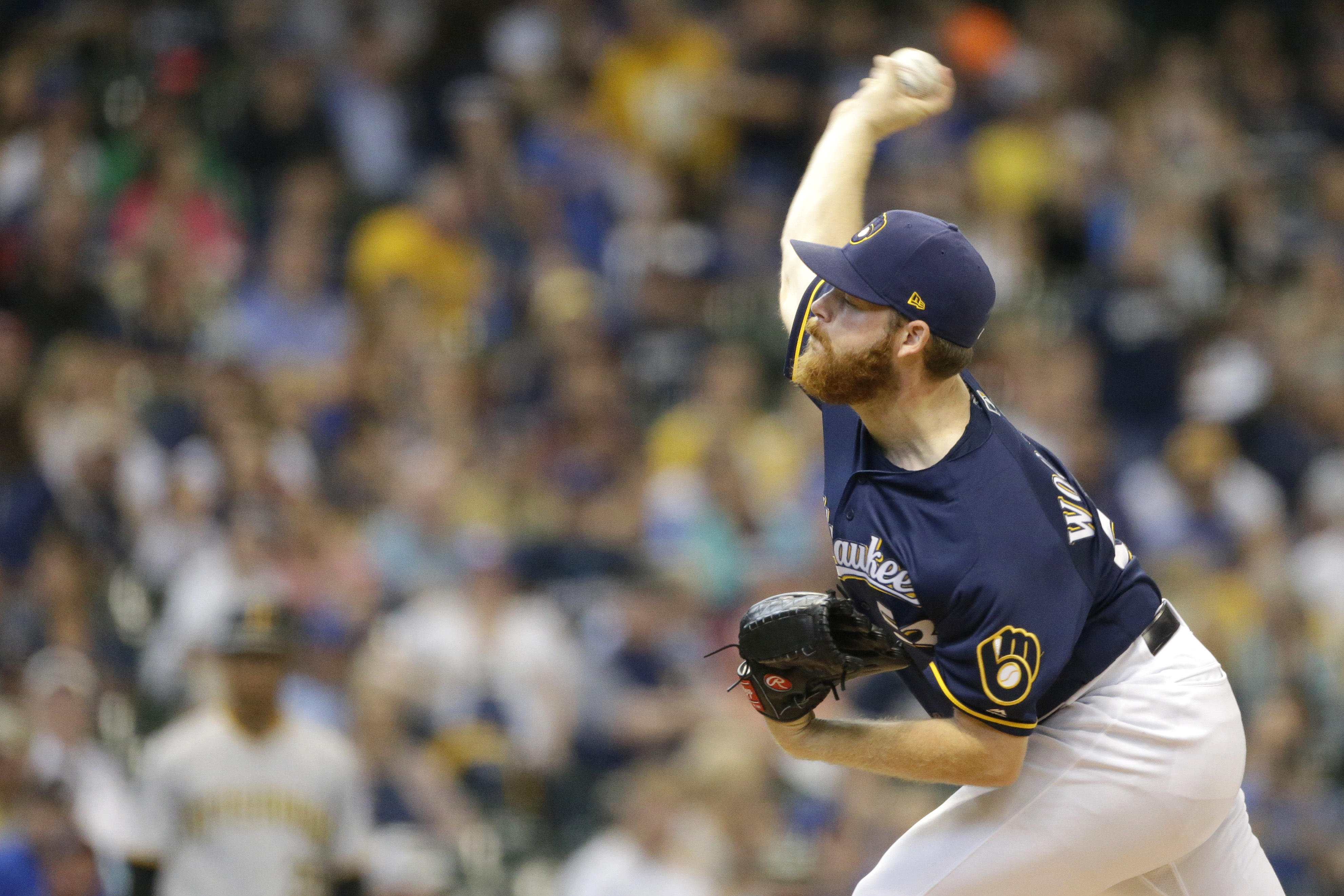 Brewers lose combined perfect game on hit off Arcia's glove