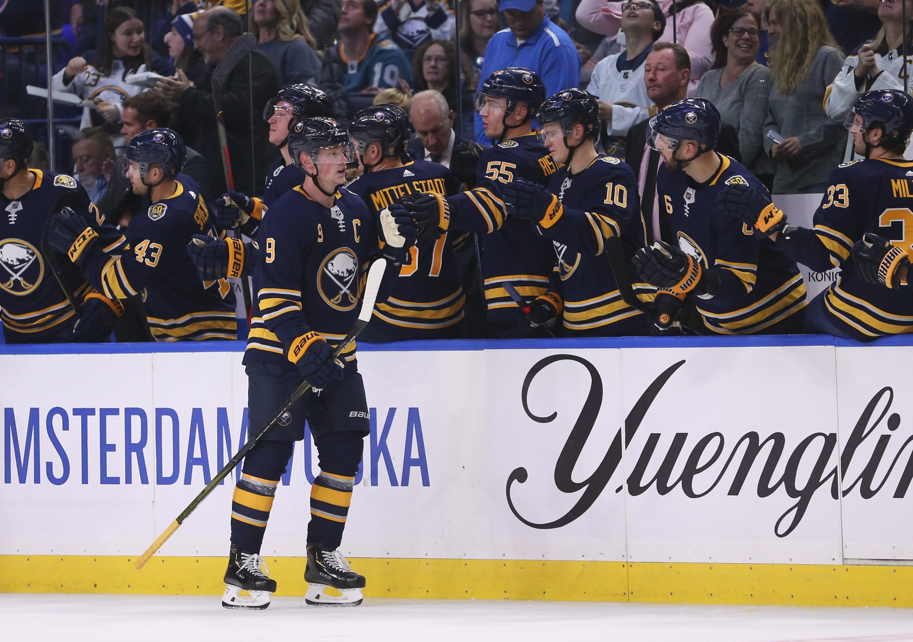 Eichel has 2 goals, 2 assists as Sabres beat Sharks in OT
