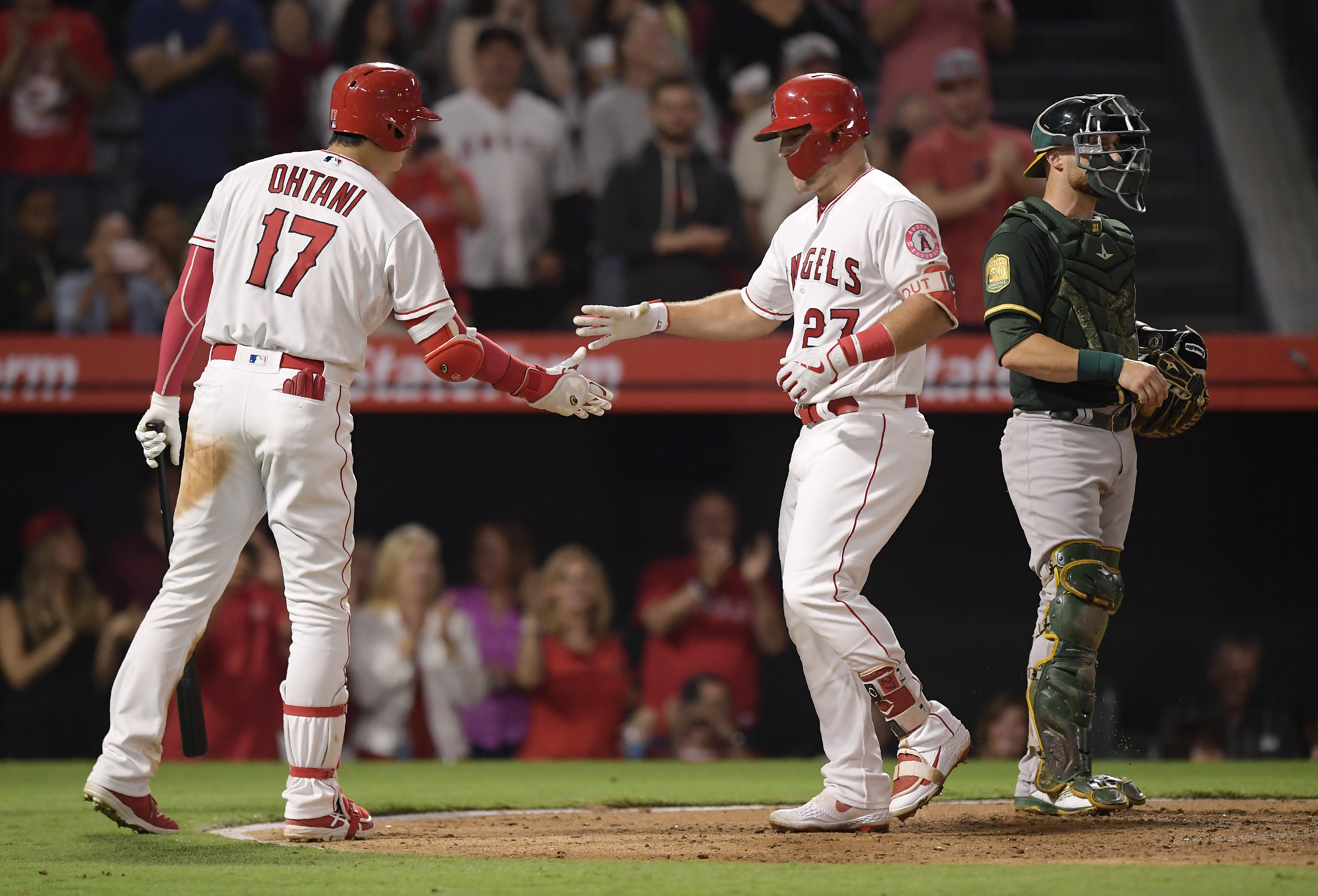 Trout slugs 39th HR, Ohtani 3 for 3 as Angels beat A’s 8-5