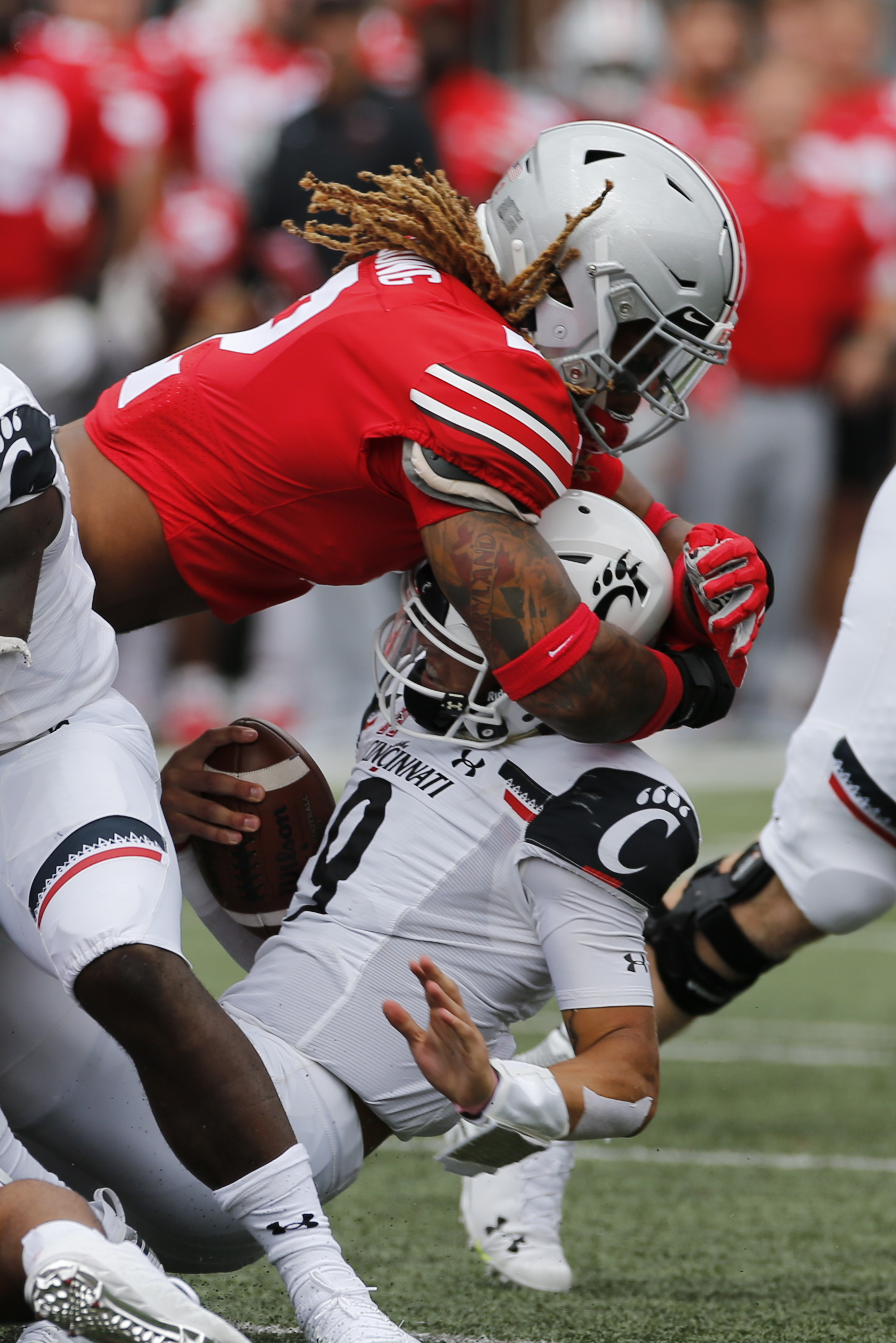 Fields, No. 5 Ohio State bury Cincinnati 42-0