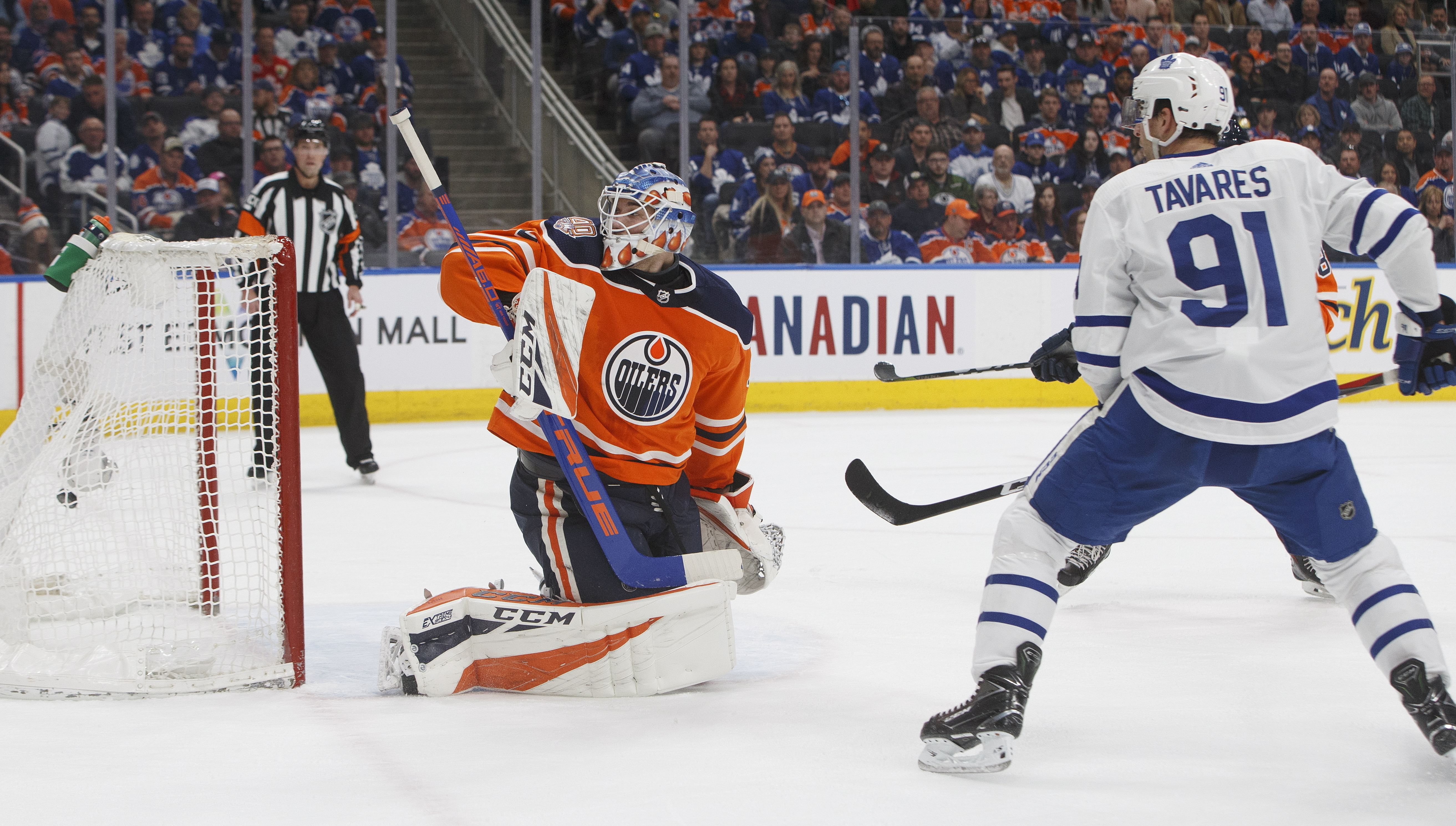 Tavares has goal, 2 assists to help Maple Leafs beat Oilers