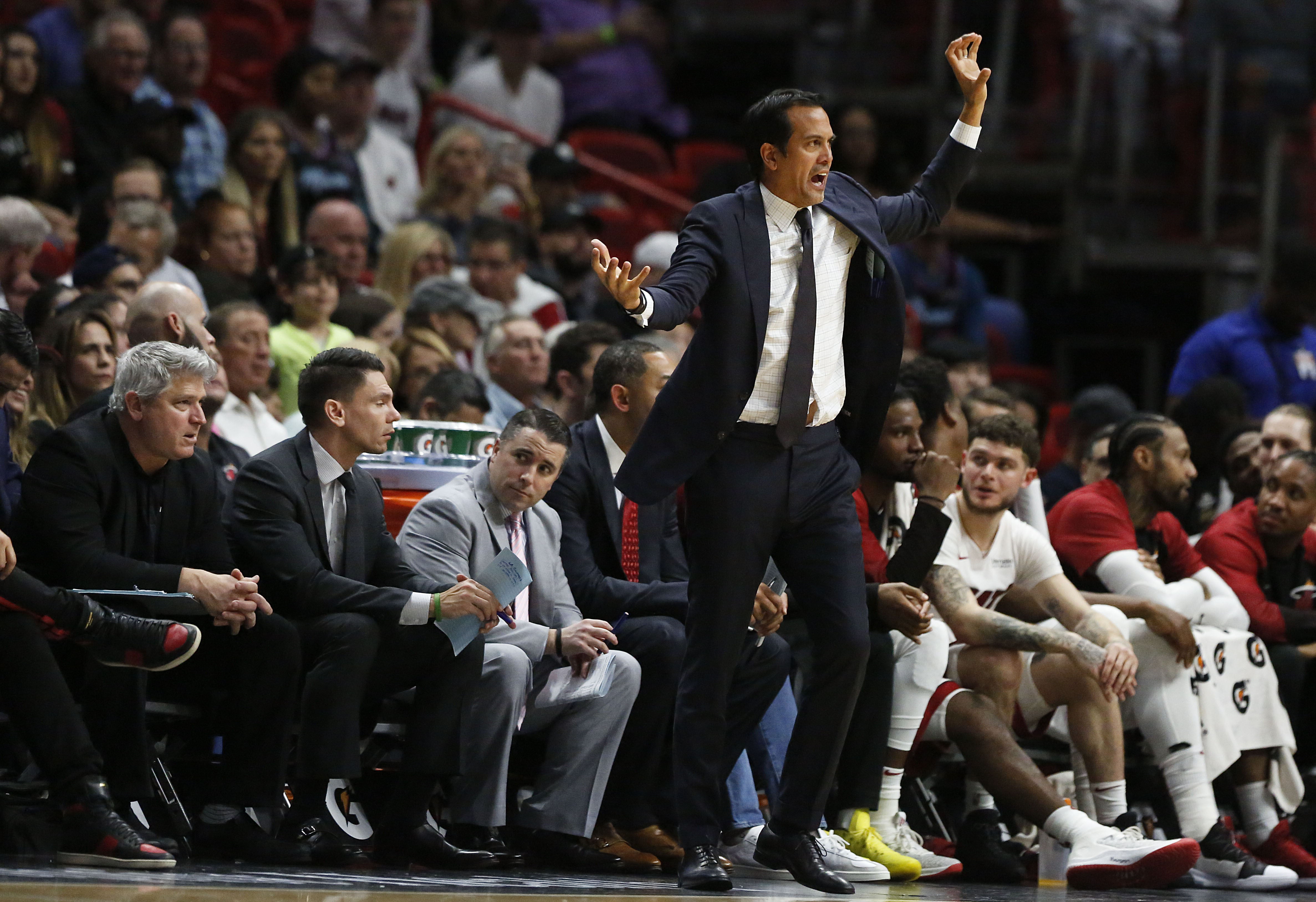 The Heat leader: Spoelstra passes Riley on Miami games list