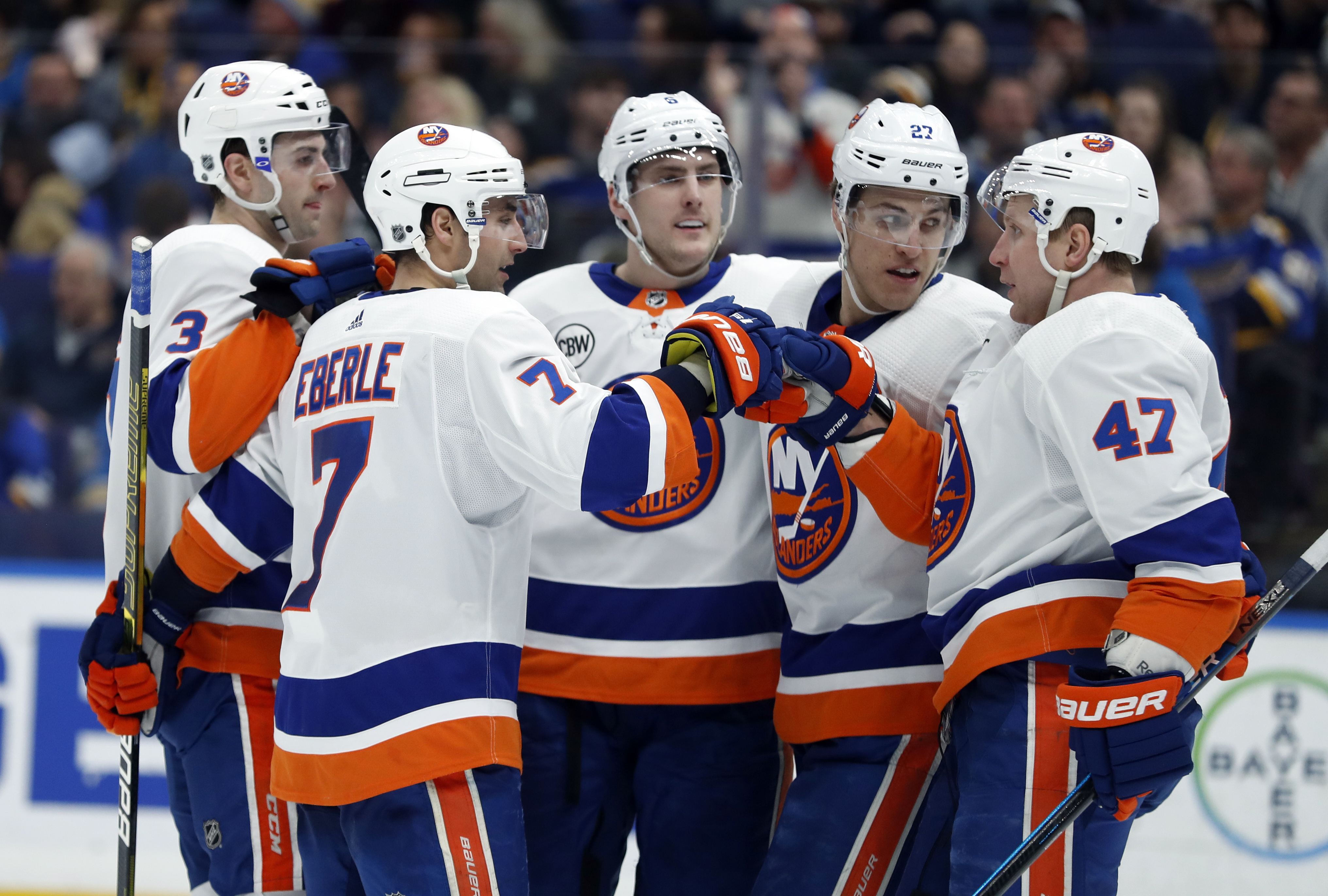 Eberle, Boyhuk rally Islanders to 4-3 win over Blues