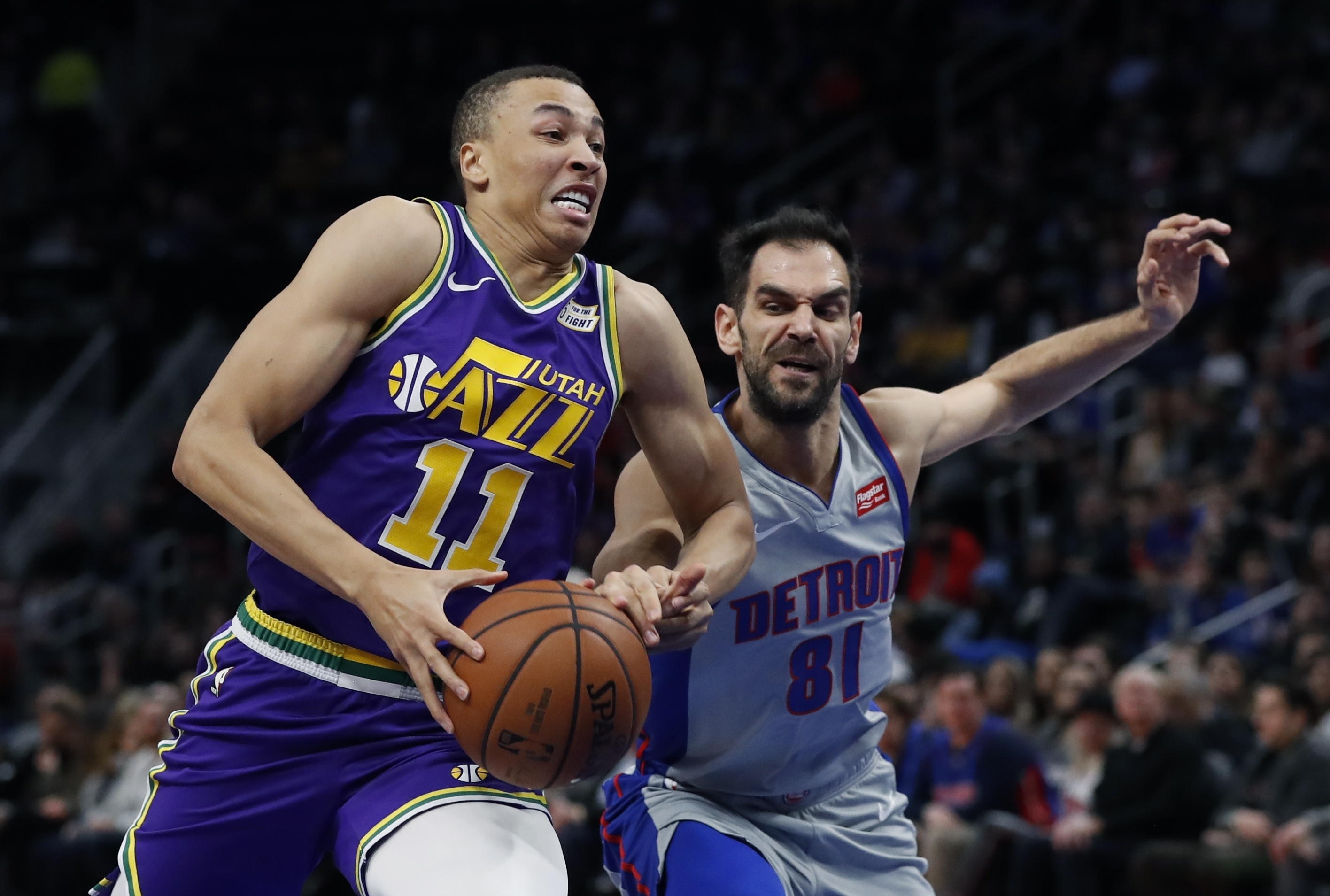 Jazz rally past Pistons, then hold on late for 110-105 win