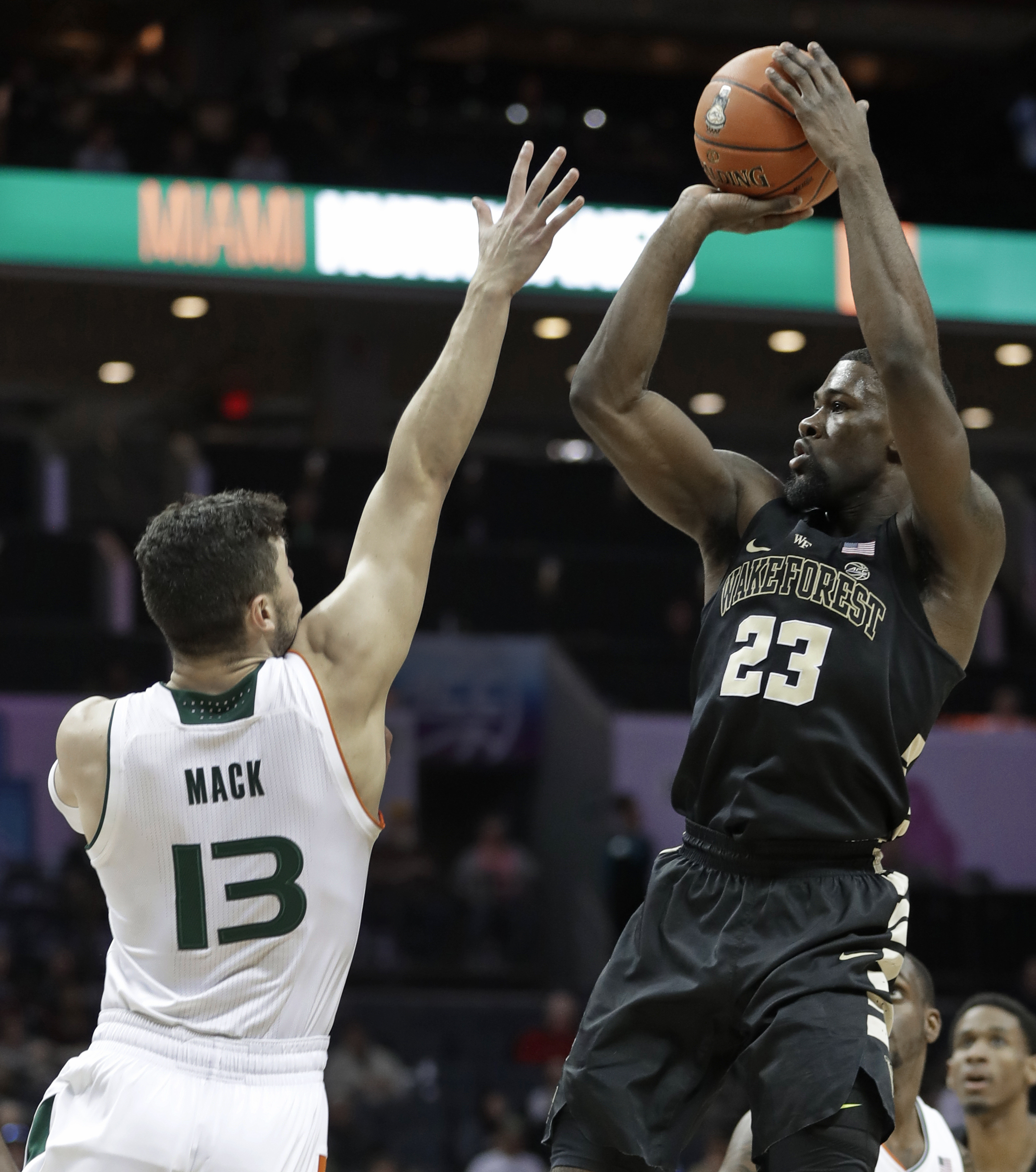 Miami topples Wake Forest 79-71 in ACC Tournament