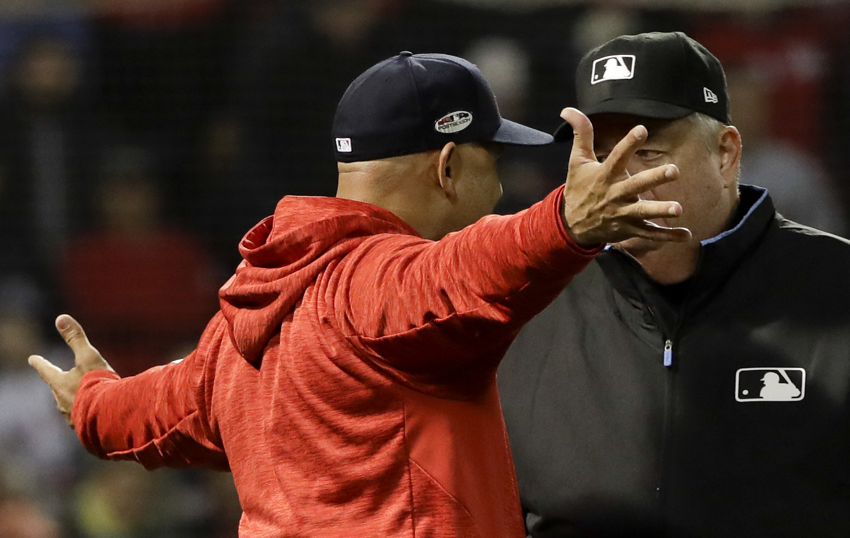 Red Sox manager Alex Cora ejected from Game 1 of ALCS