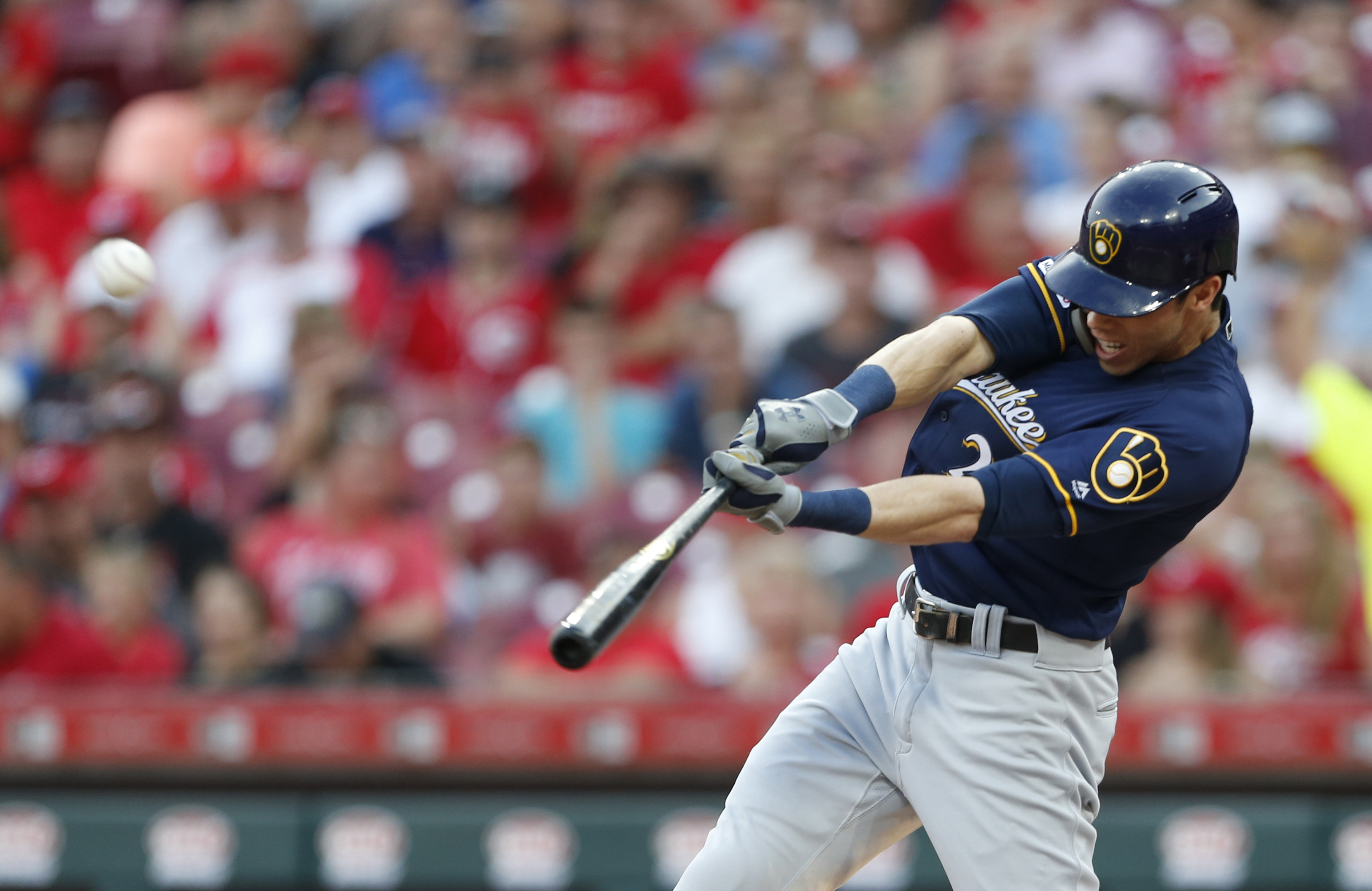 Brewers' Yelich (back) pulls out of HR Derby, A's Chapman in