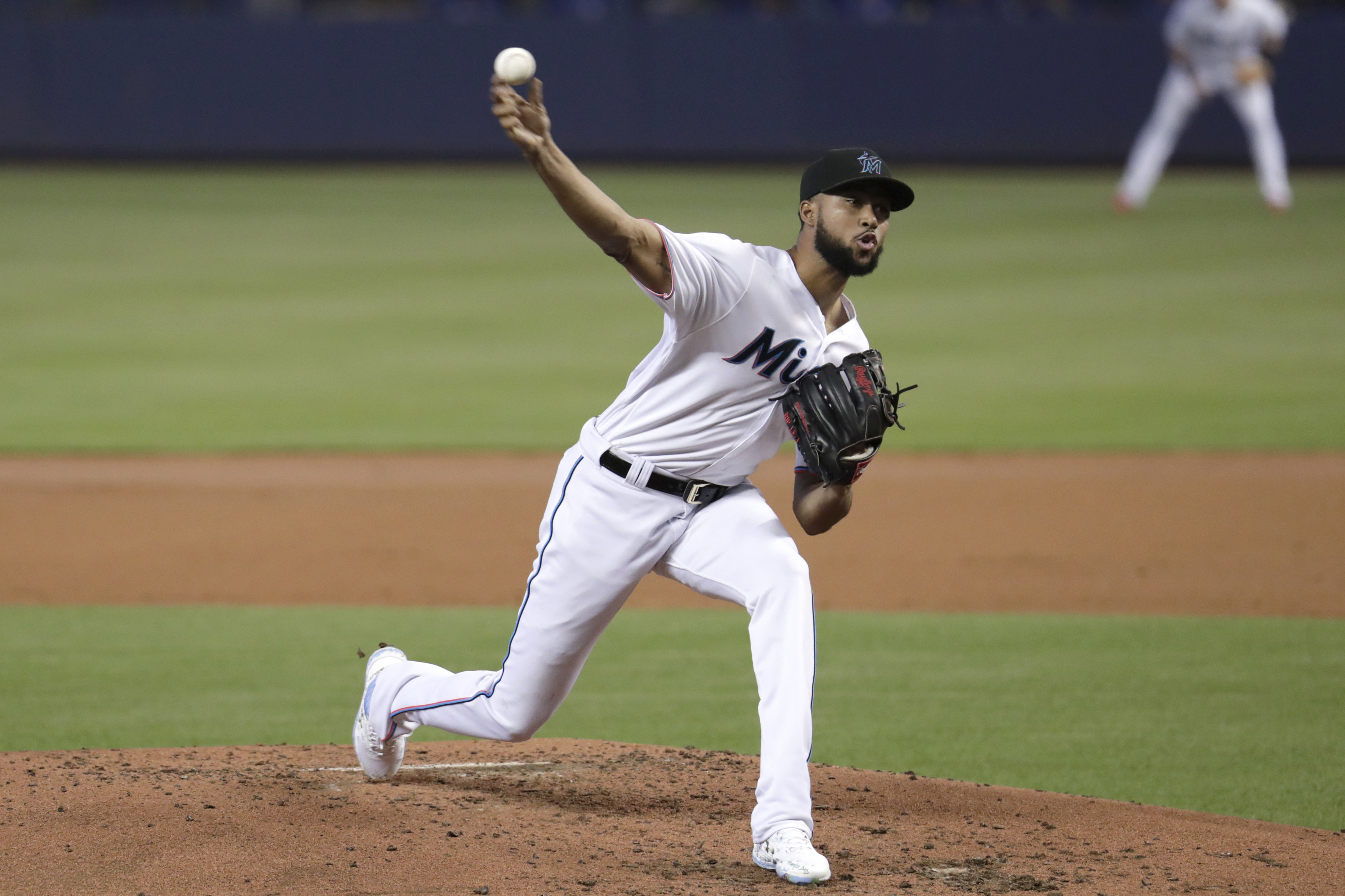 Alcantara 1st Marlins rookie with 2 shutouts since Willis