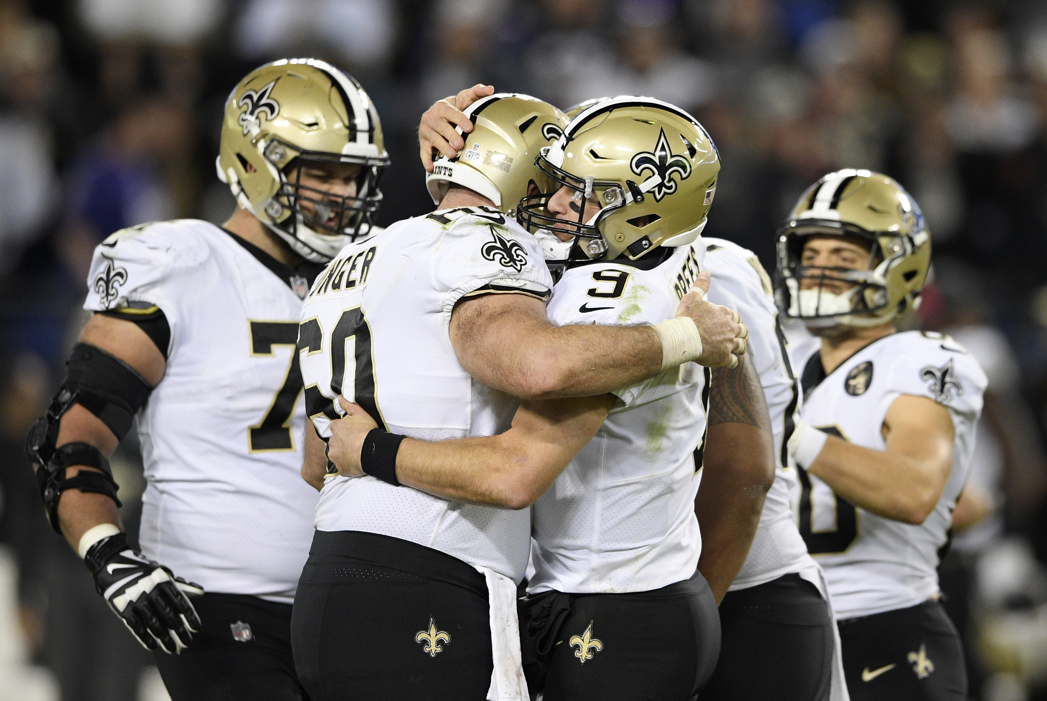 Brees makes exclusive 500 club, beats Ravens for first time