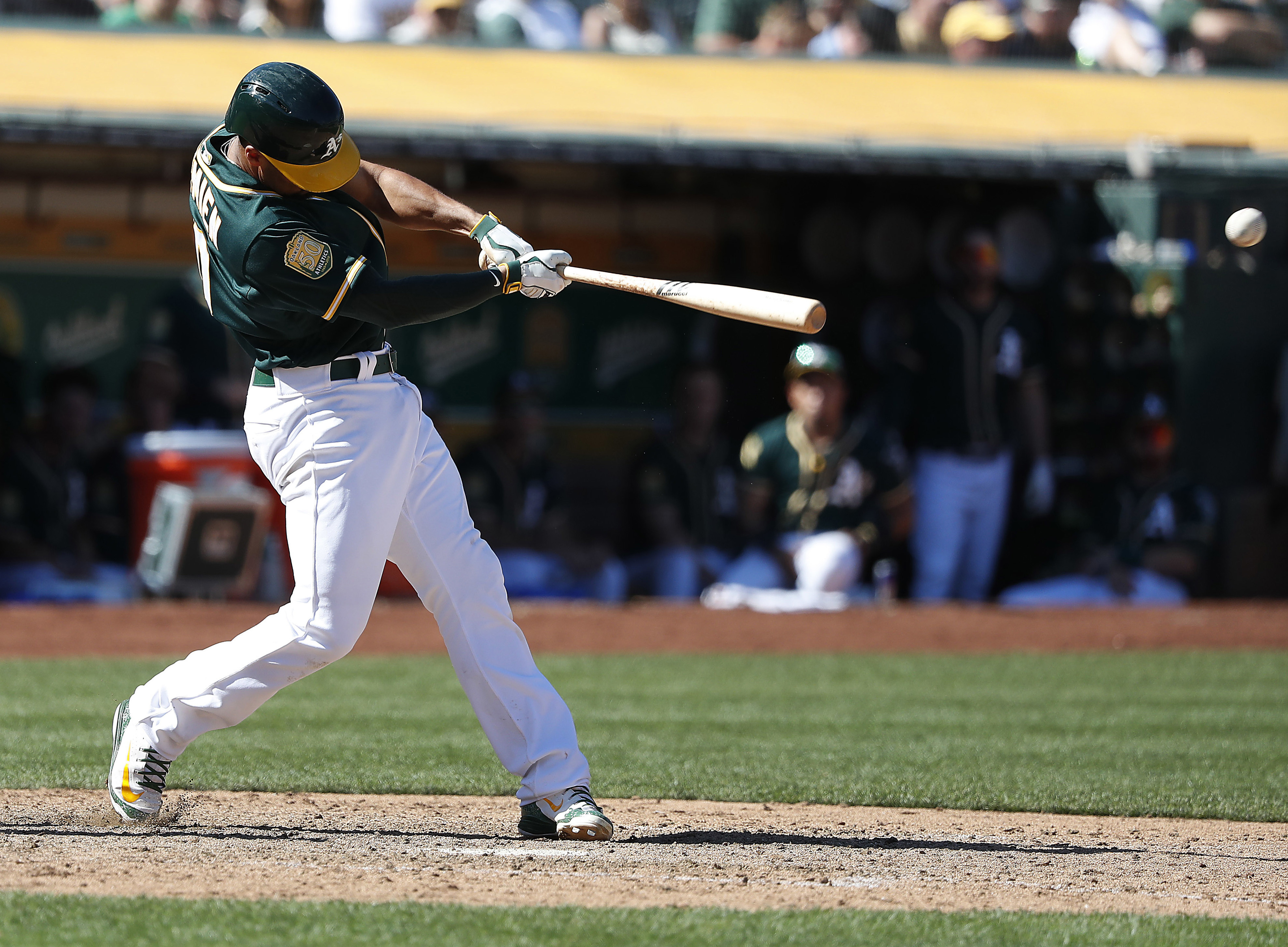 Marcus Semien has 3 and 5 RBIs, A’s pound Angels 22-3