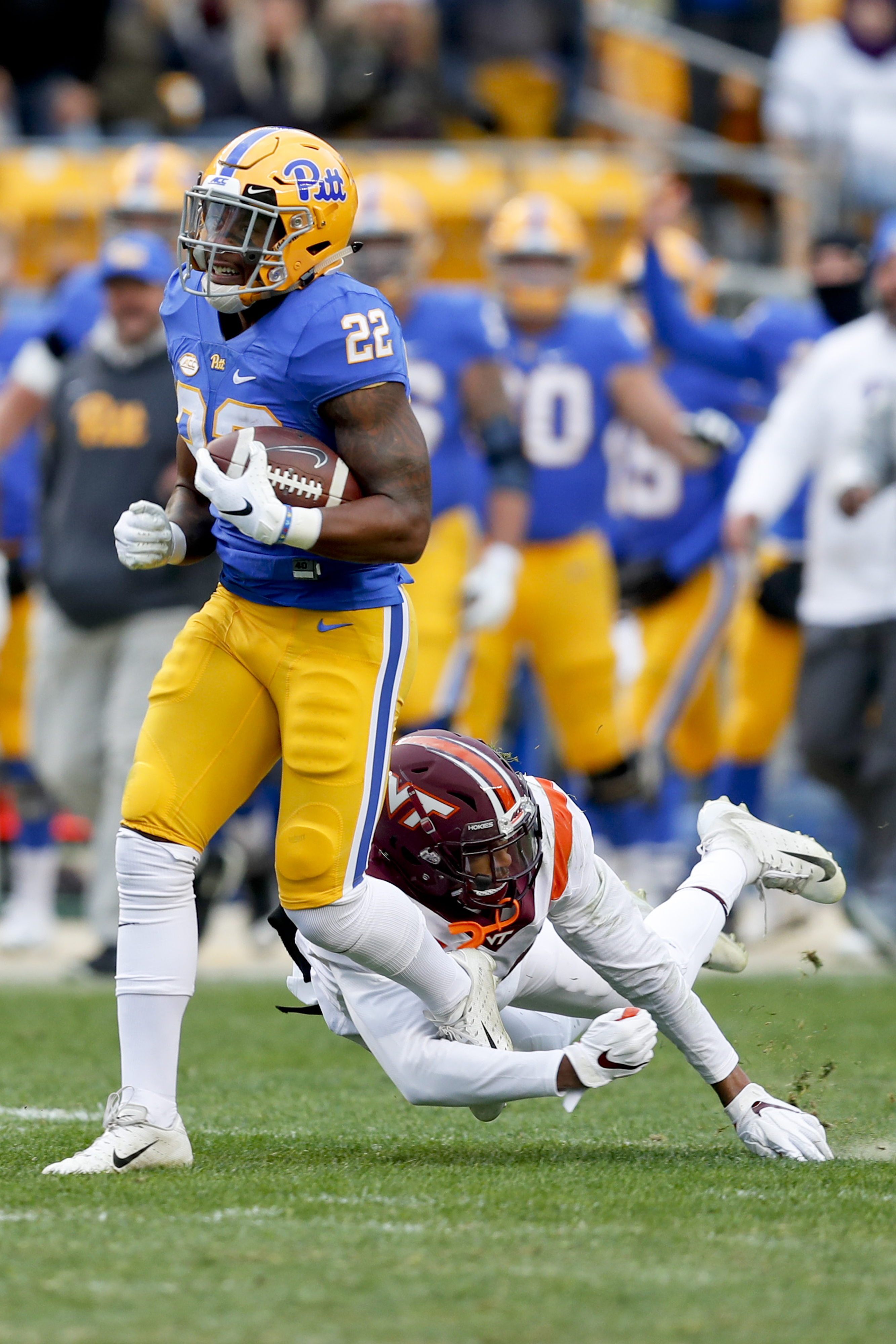 Pitt smashes Virginia Tech 52-22 to near ACC Coastal title