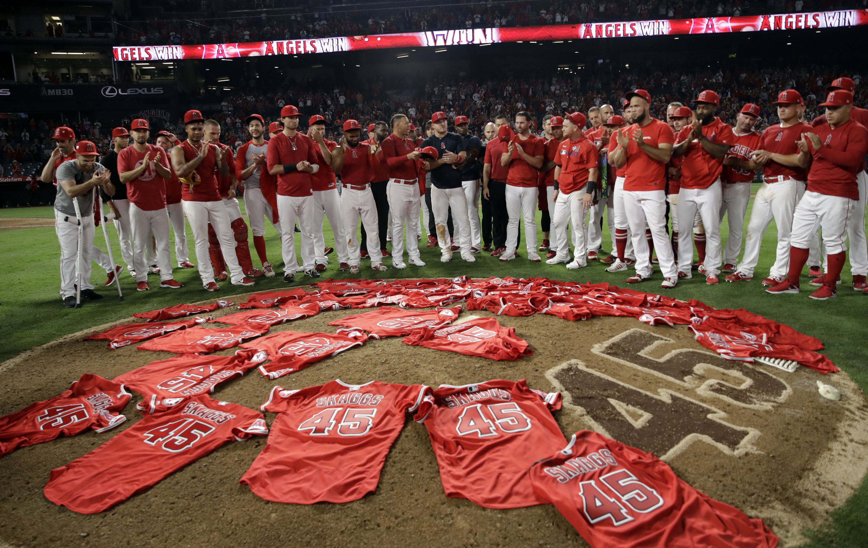 We're playing for him: Angels honor Skaggs with amazing game