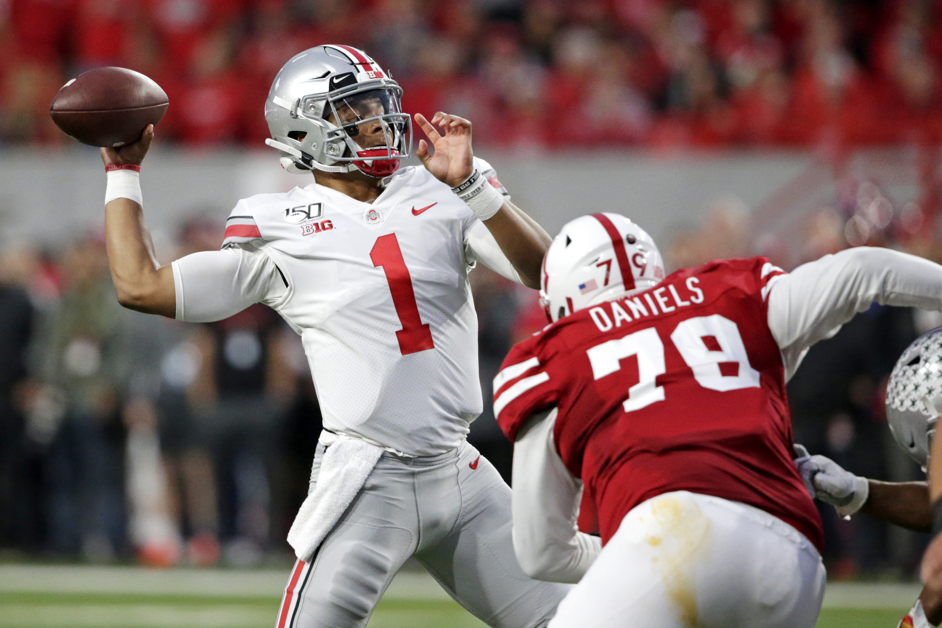 No. 5 Ohio St. throttles Huskers 48-7 behind Fields, defense