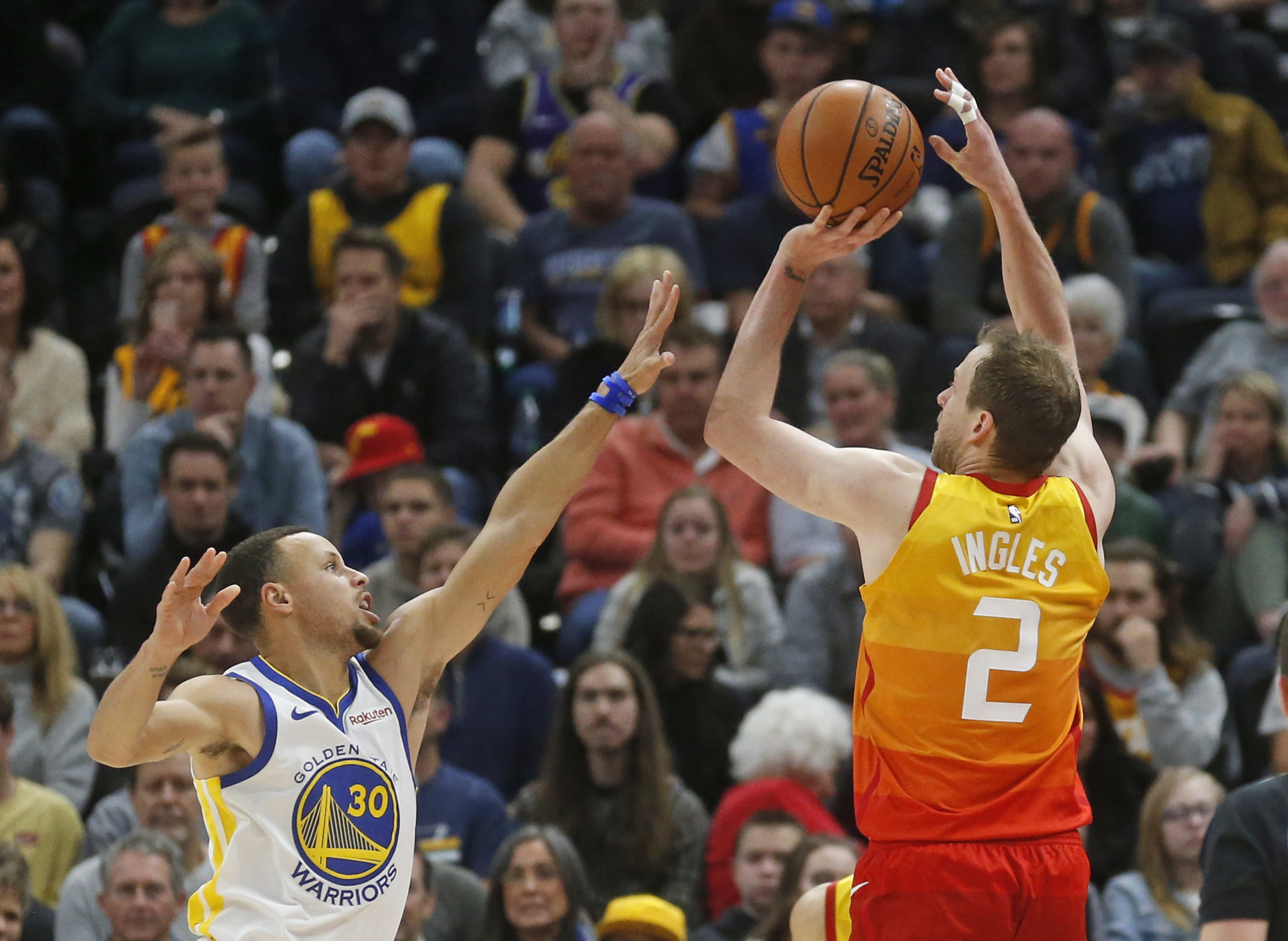 Ingles, Gobert help Jazz edge Warriors 108-103