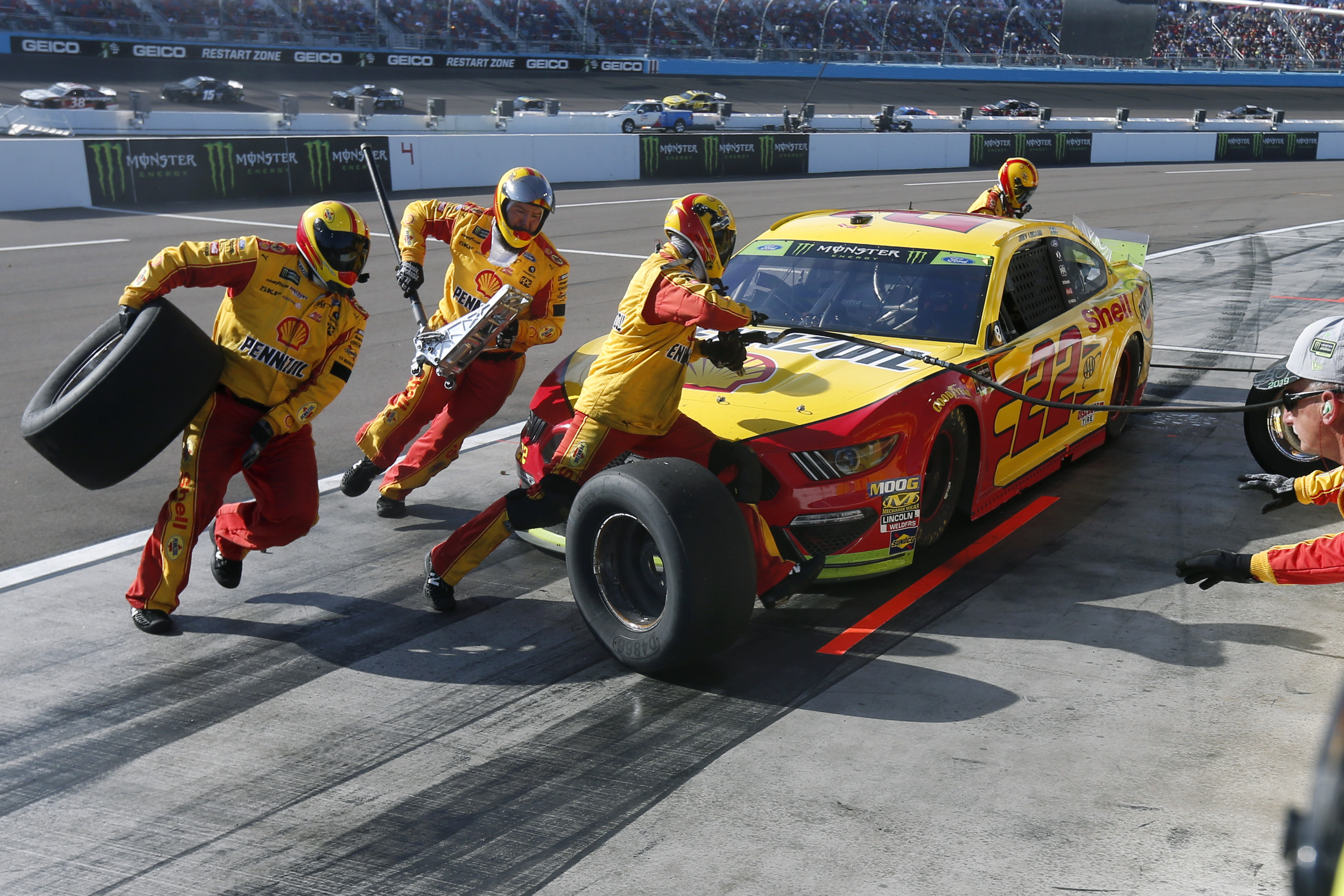 Logano can't defend NASCAR title after mystery slide