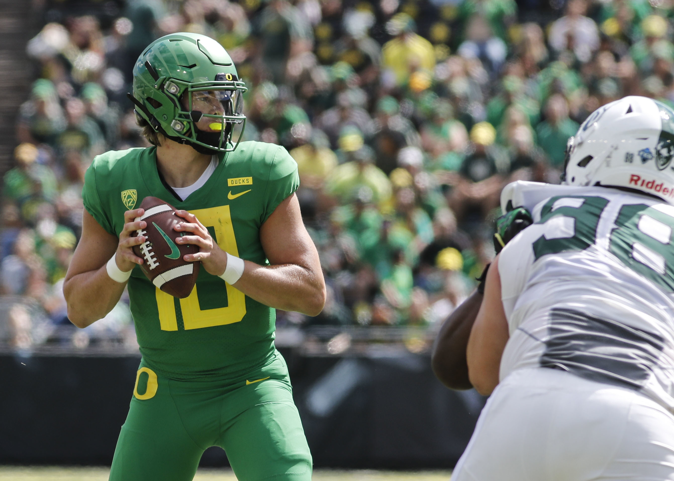 Herbert has 4 TDs, No. 23 Oregon beats Portland State 62-14