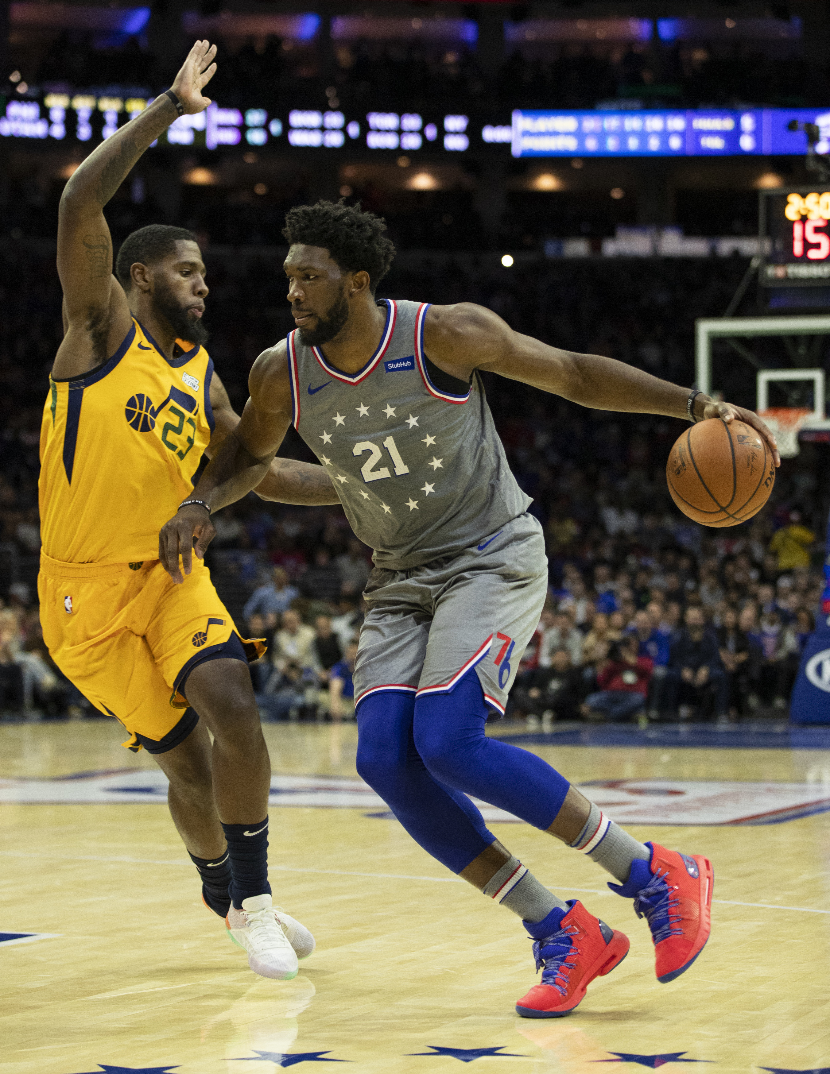 Butler, Embiid lead Sixers past Jazz 113-107