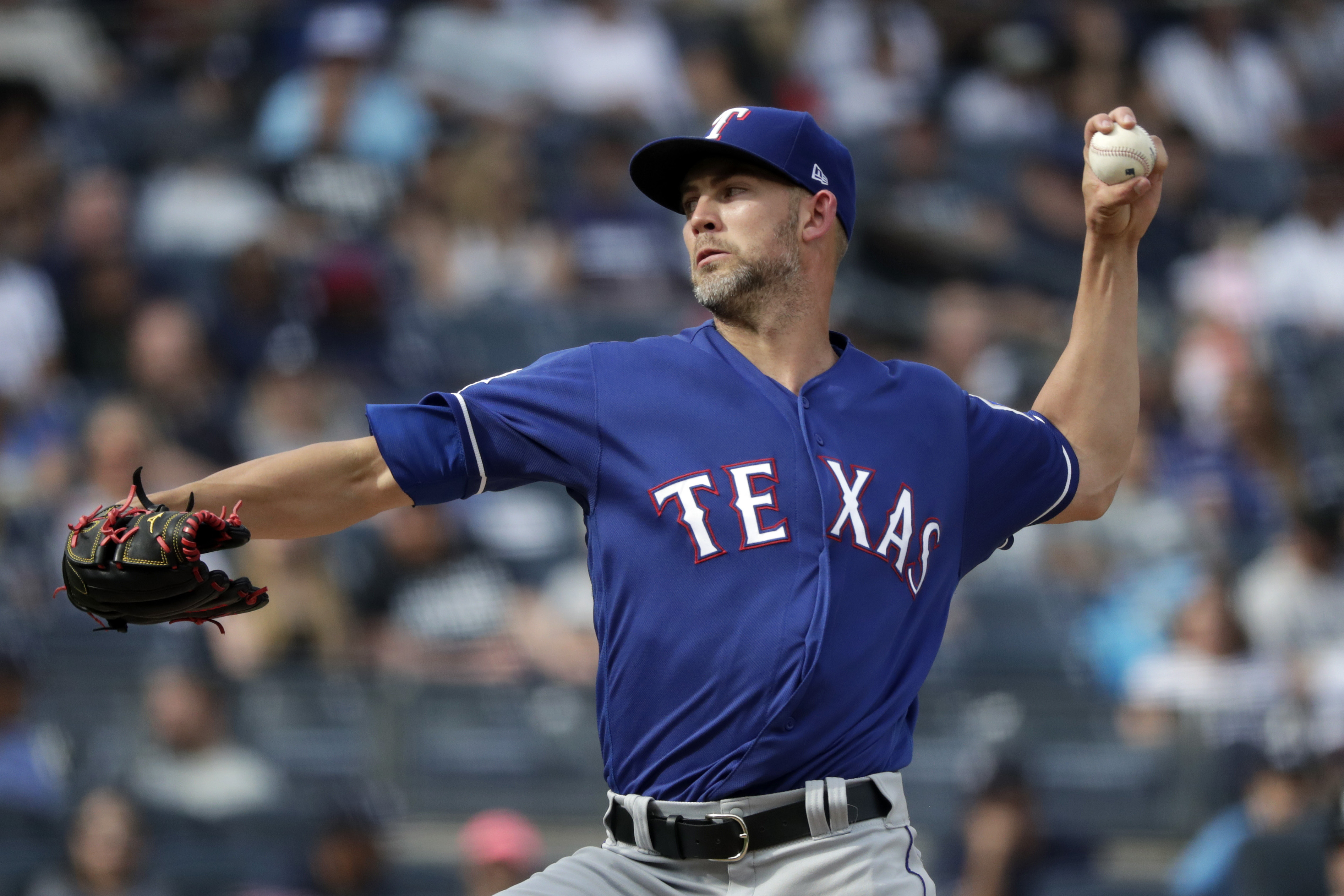 Yanks' streak without shutout ended at 220 by Minor, Rangers