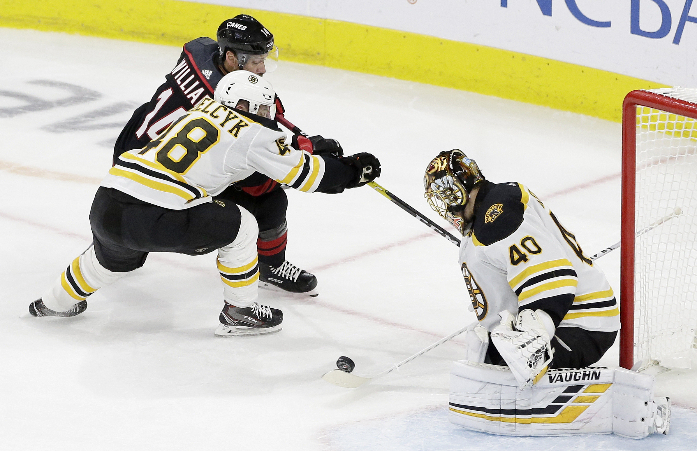 Rask’s roll has Bruins a win away from Stanley Cup Final