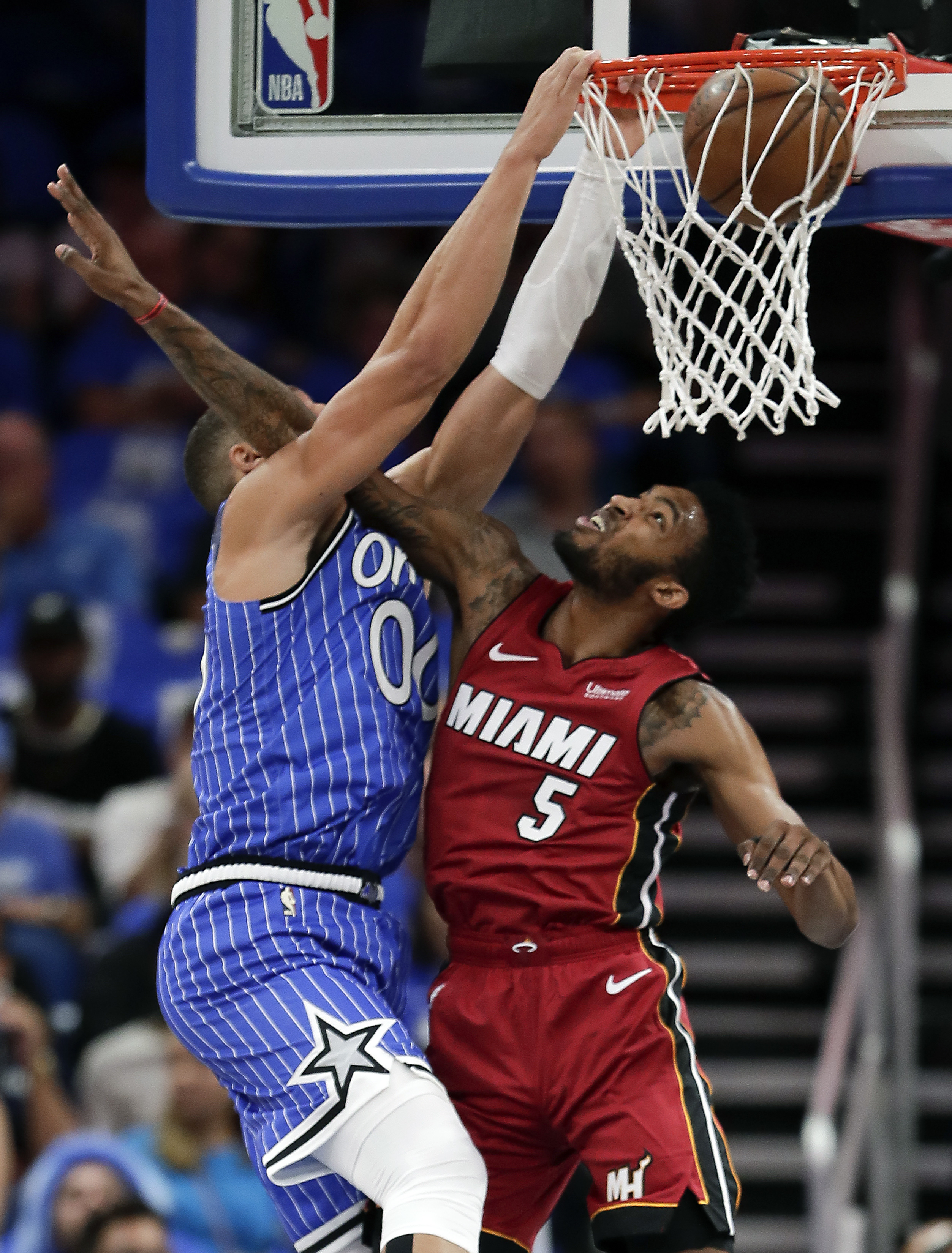 Bamba, Gordon lead Magic over Heat 104-101