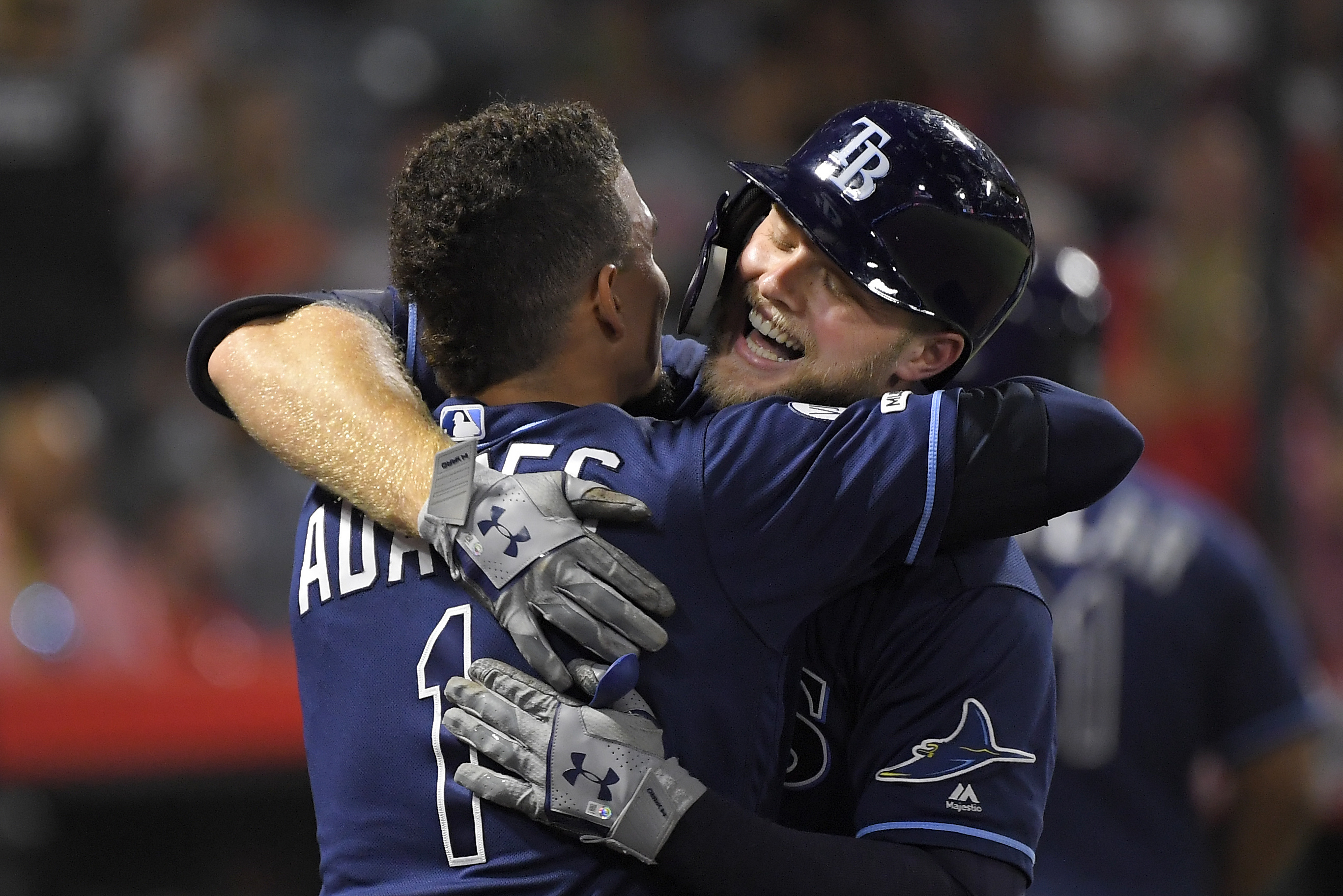 Homer barrage keeps Rays in wild card spot, tops Angels 11-4