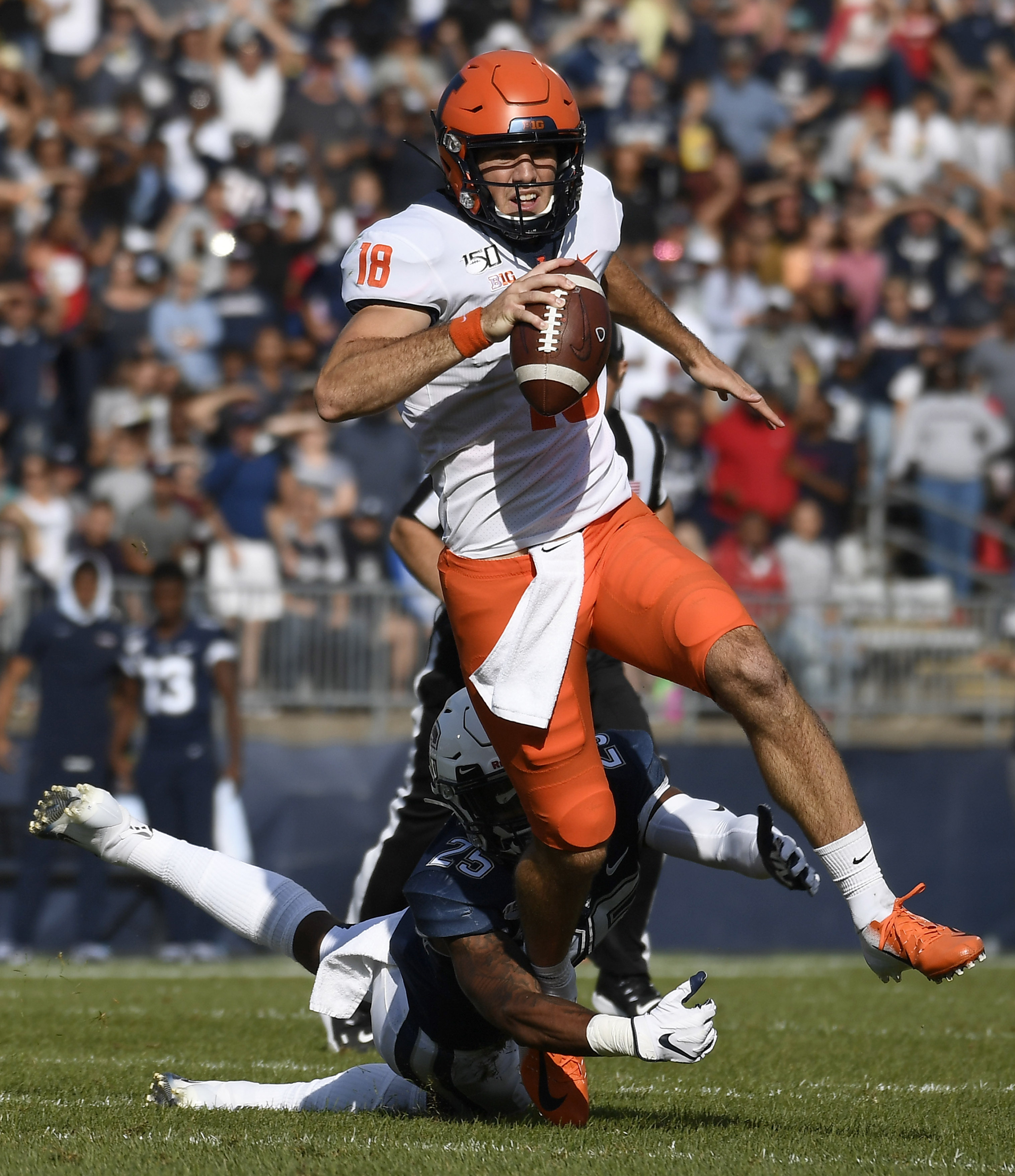 Illini end nonconference road losing streak 31-23 over UConn