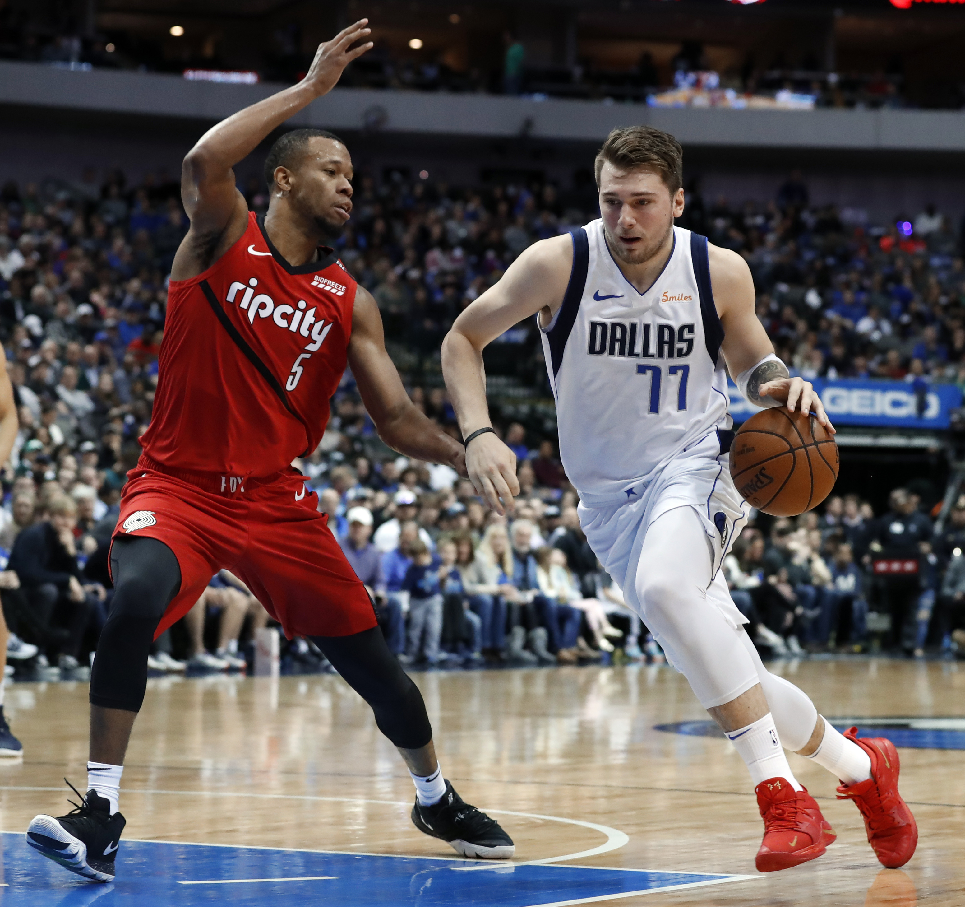 Doncic, Mavericks erase deficit in 102-101 win over Blazers