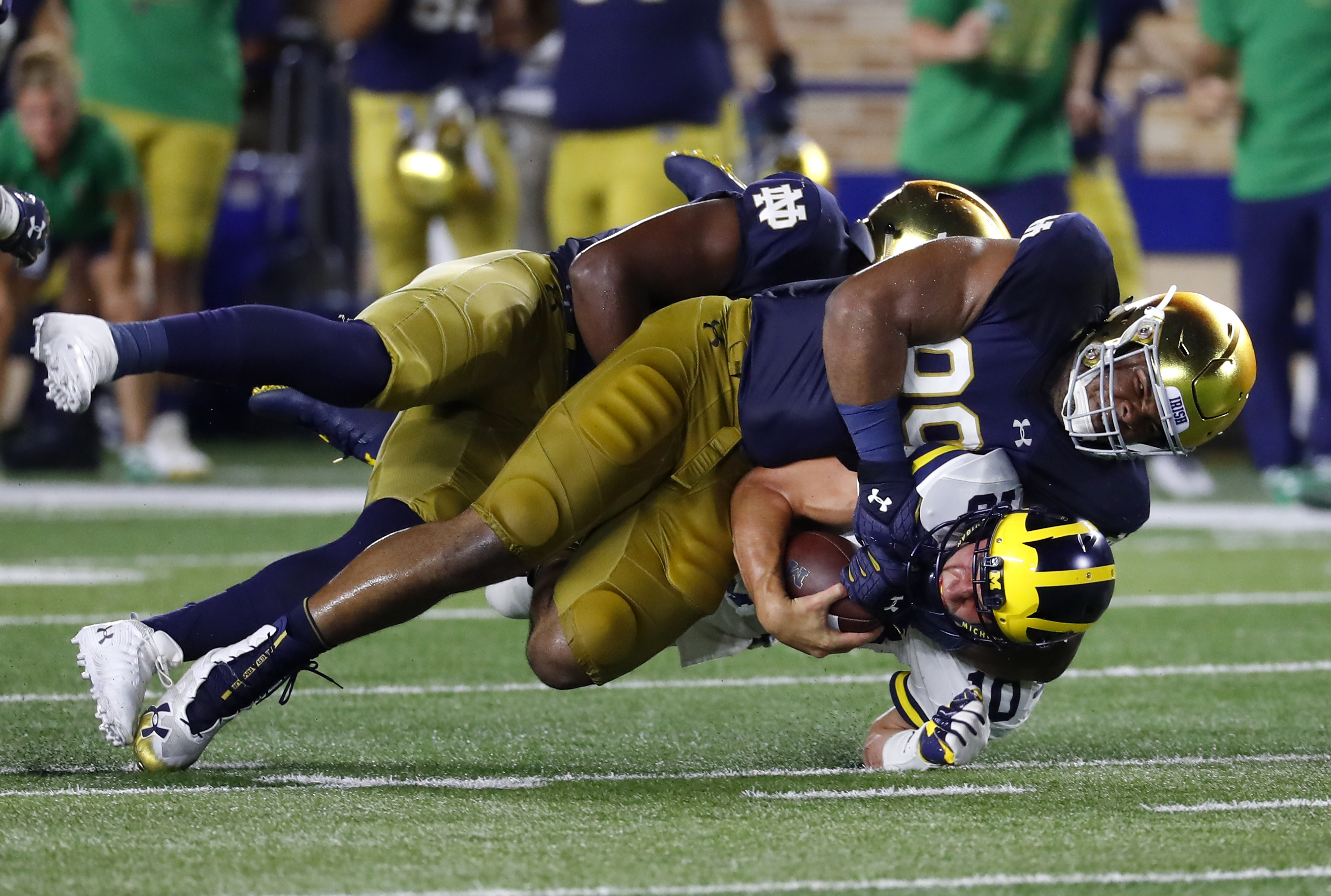 Notre Dame's Kelly likes what he sees in Lea, defense